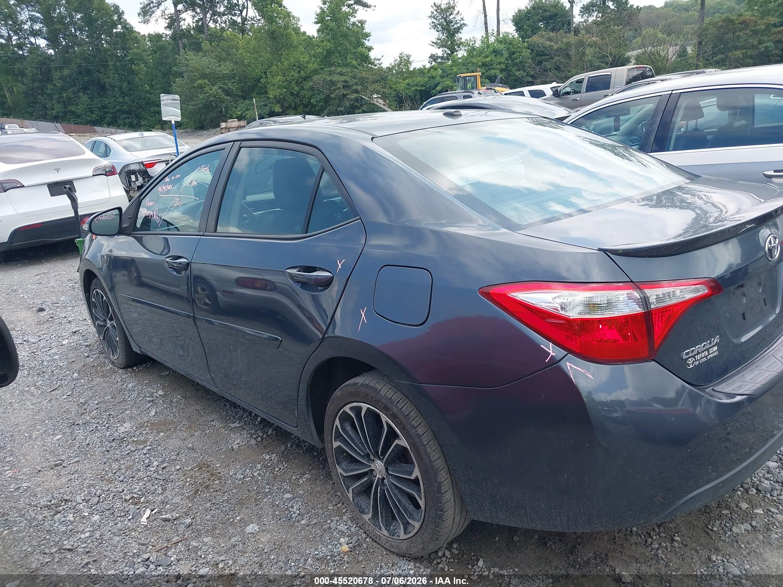 2015 Toyota Corolla S Premium Black vin: 2T1BURHE9FC384683