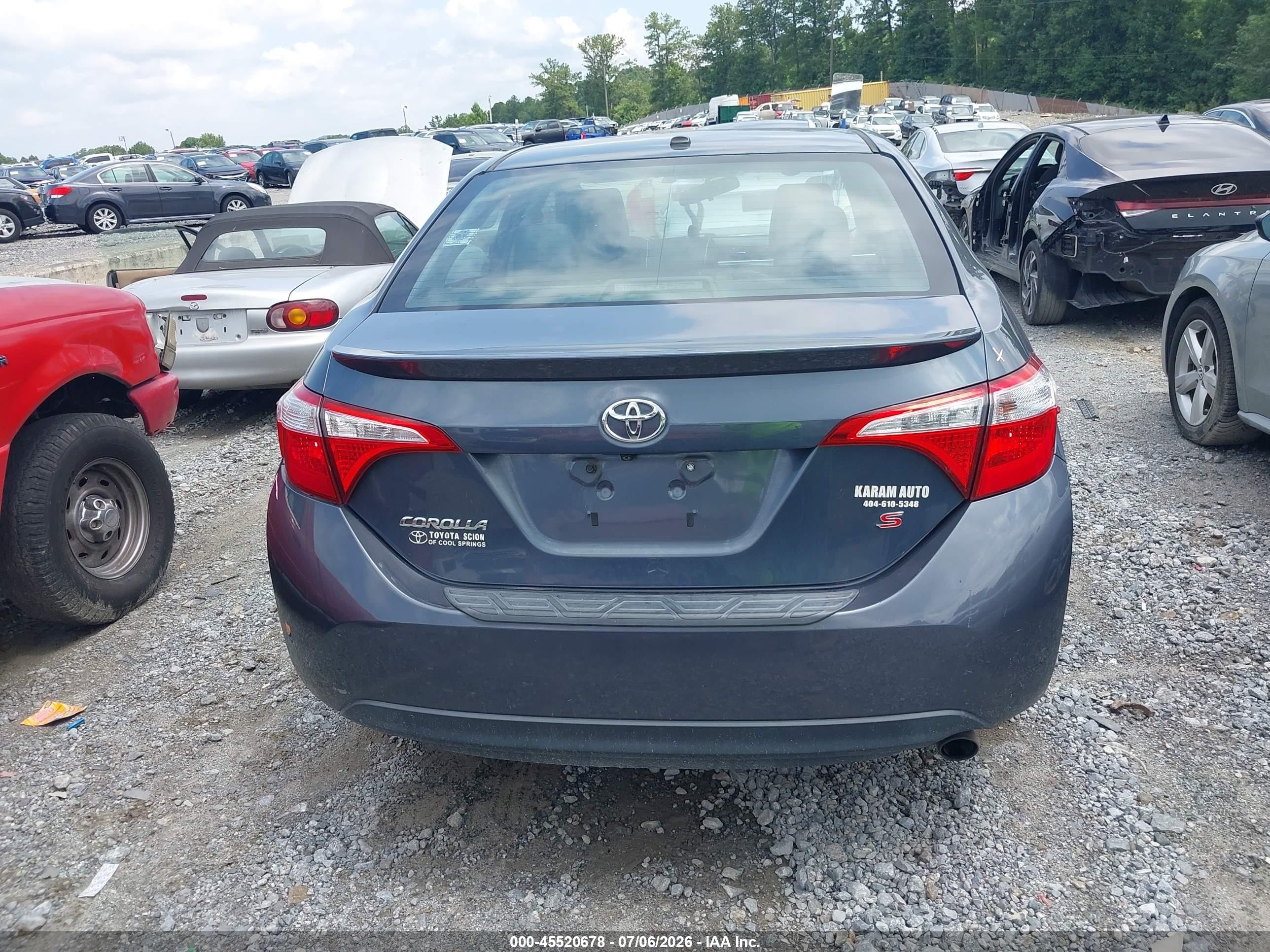 2015 Toyota Corolla S Premium Black vin: 2T1BURHE9FC384683