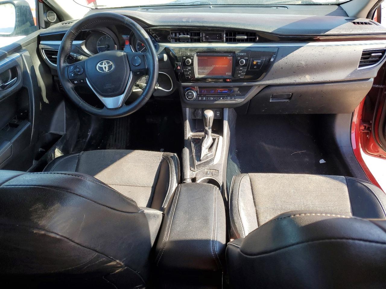 2015 Toyota Corolla L Red vin: 2T1BURHE9FC394114