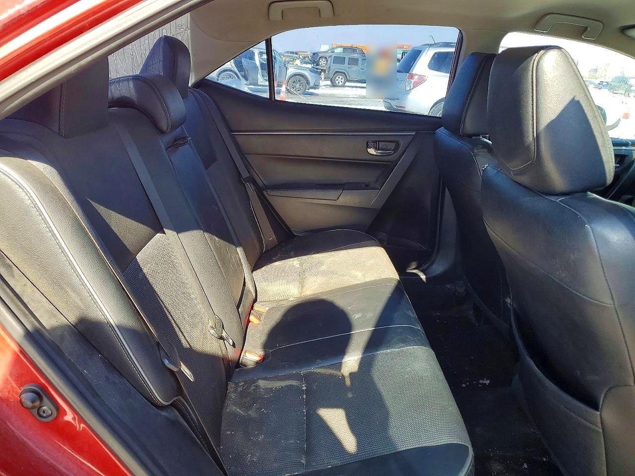 2015 Toyota Corolla L Red vin: 2T1BURHE9FC394114