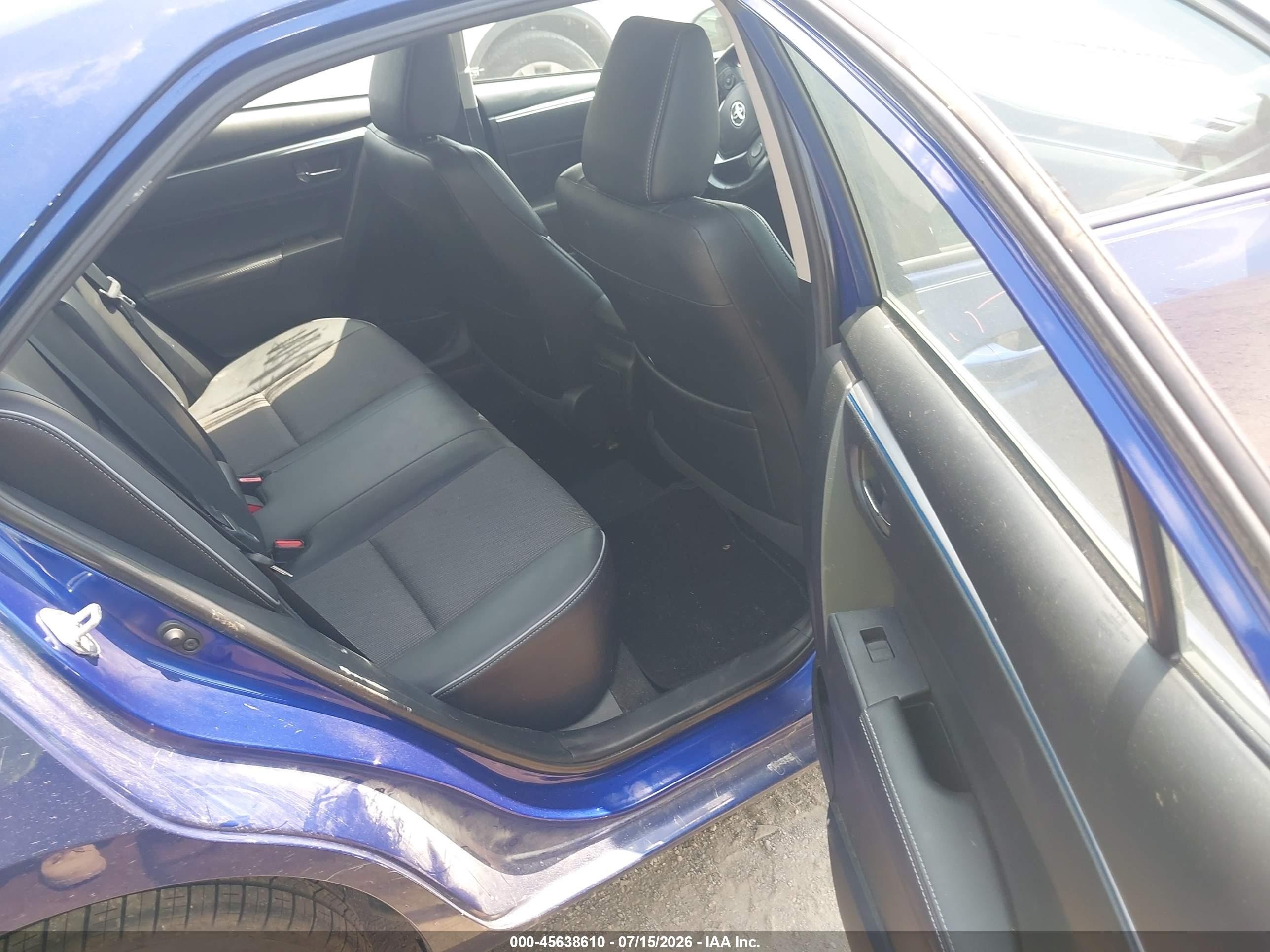 2015 Toyota Corolla S Plus Blue vin: 2T1BURHE9FC402146