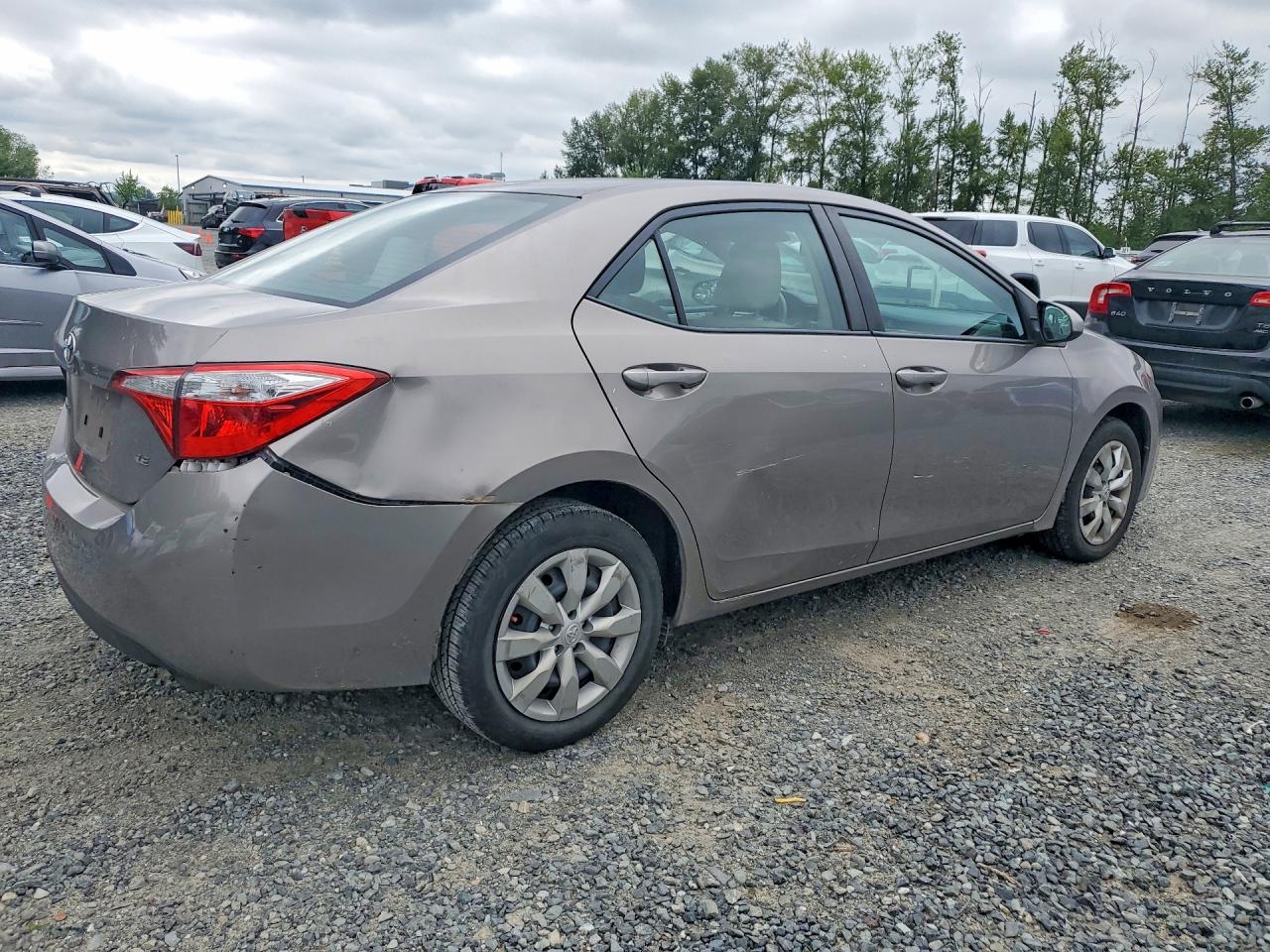 2015 Toyota Corolla Le Серый vin: 2T1BURHE9FC403460