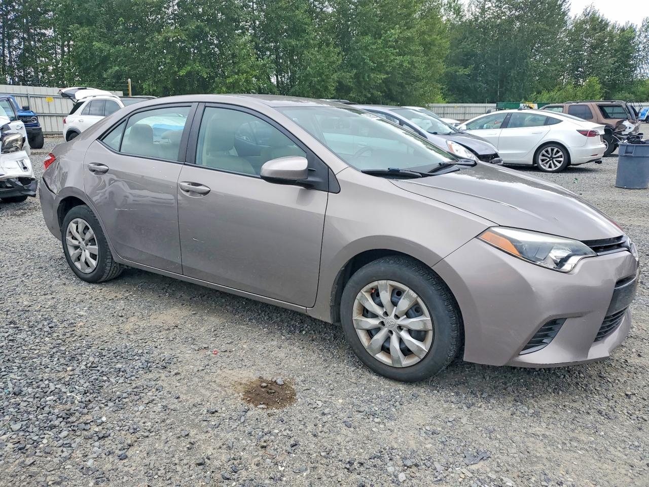 2015 Toyota Corolla Le Серый vin: 2T1BURHE9FC403460