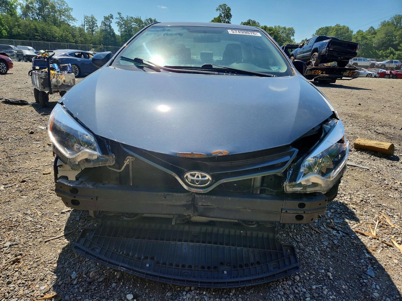 2015 Toyota Corolla Le Gray vin: 2T1BURHE9FC403569