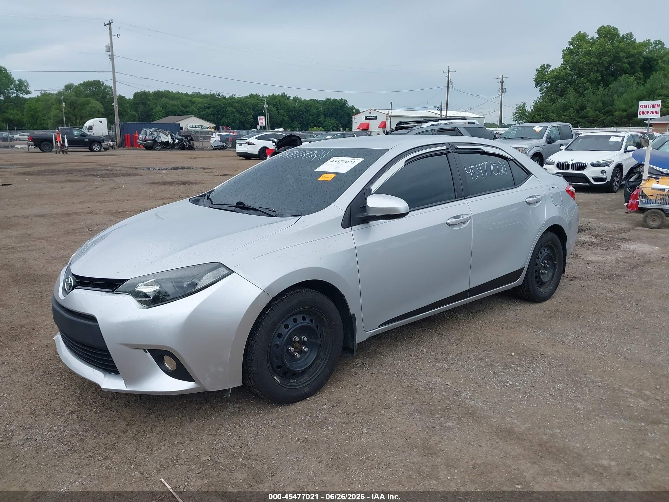 2015 Toyota Corolla Le Silver vin: 2T1BURHE9FC404706