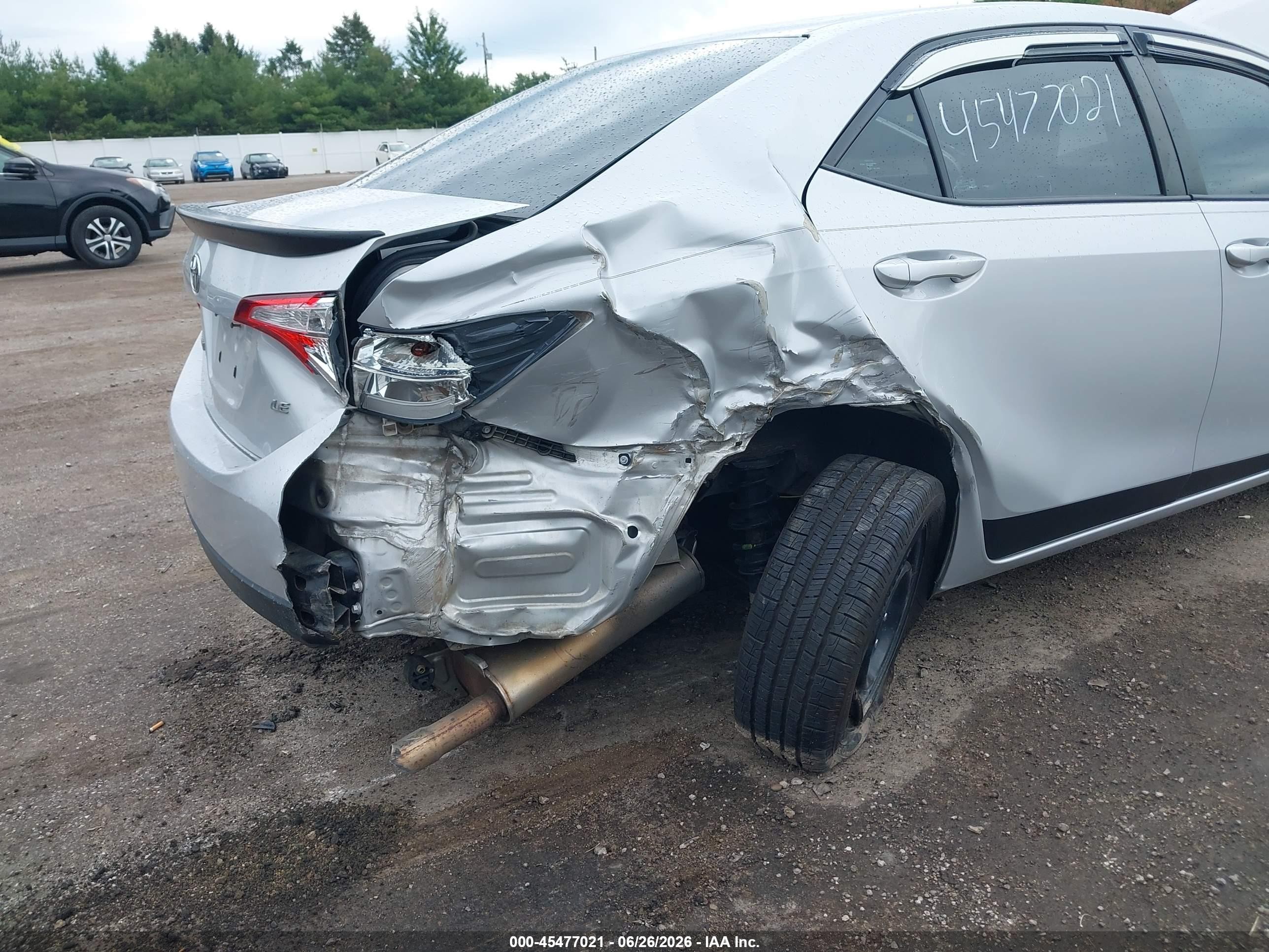 2015 Toyota Corolla Le Silver vin: 2T1BURHE9FC404706