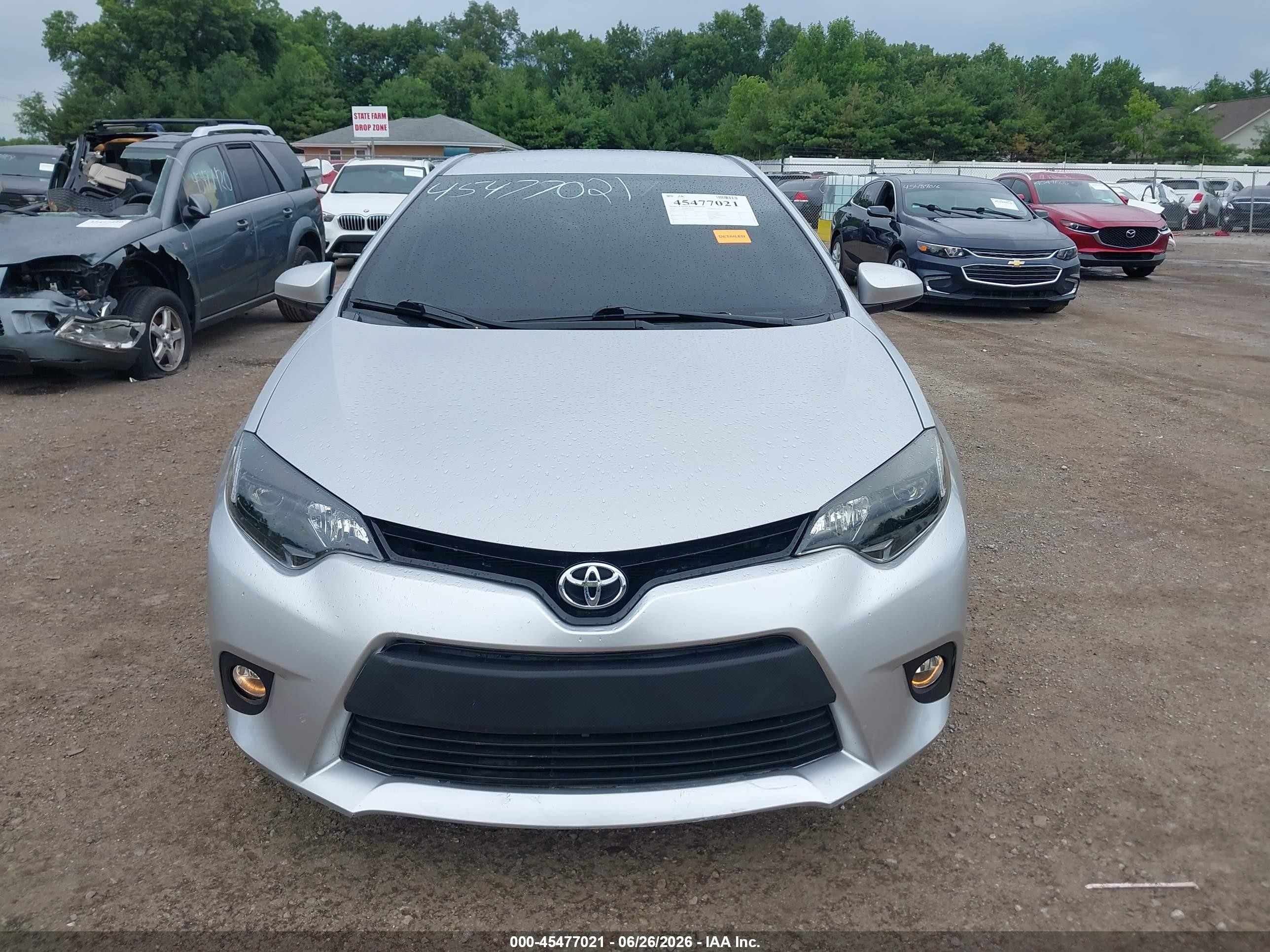 2015 Toyota Corolla Le Silver vin: 2T1BURHE9FC404706