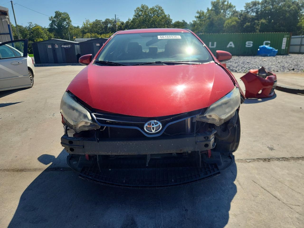 2015 Toyota Corolla Le Red vin: 2T1BURHE9FC411834