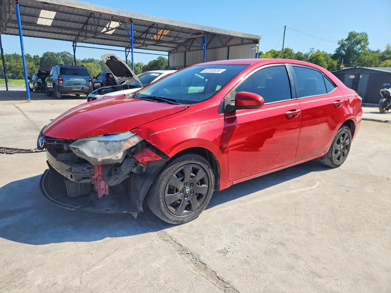 2015 Toyota Corolla Le Red vin: 2T1BURHE9FC411834