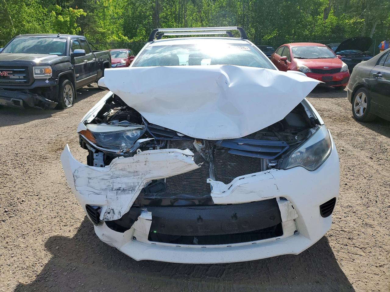 2015 Toyota Corolla L White vin: 2T1BURHE9FC445417