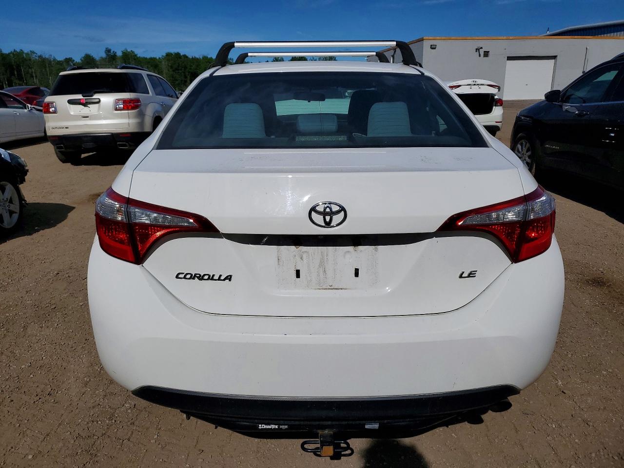 2015 Toyota Corolla L White vin: 2T1BURHE9FC445417