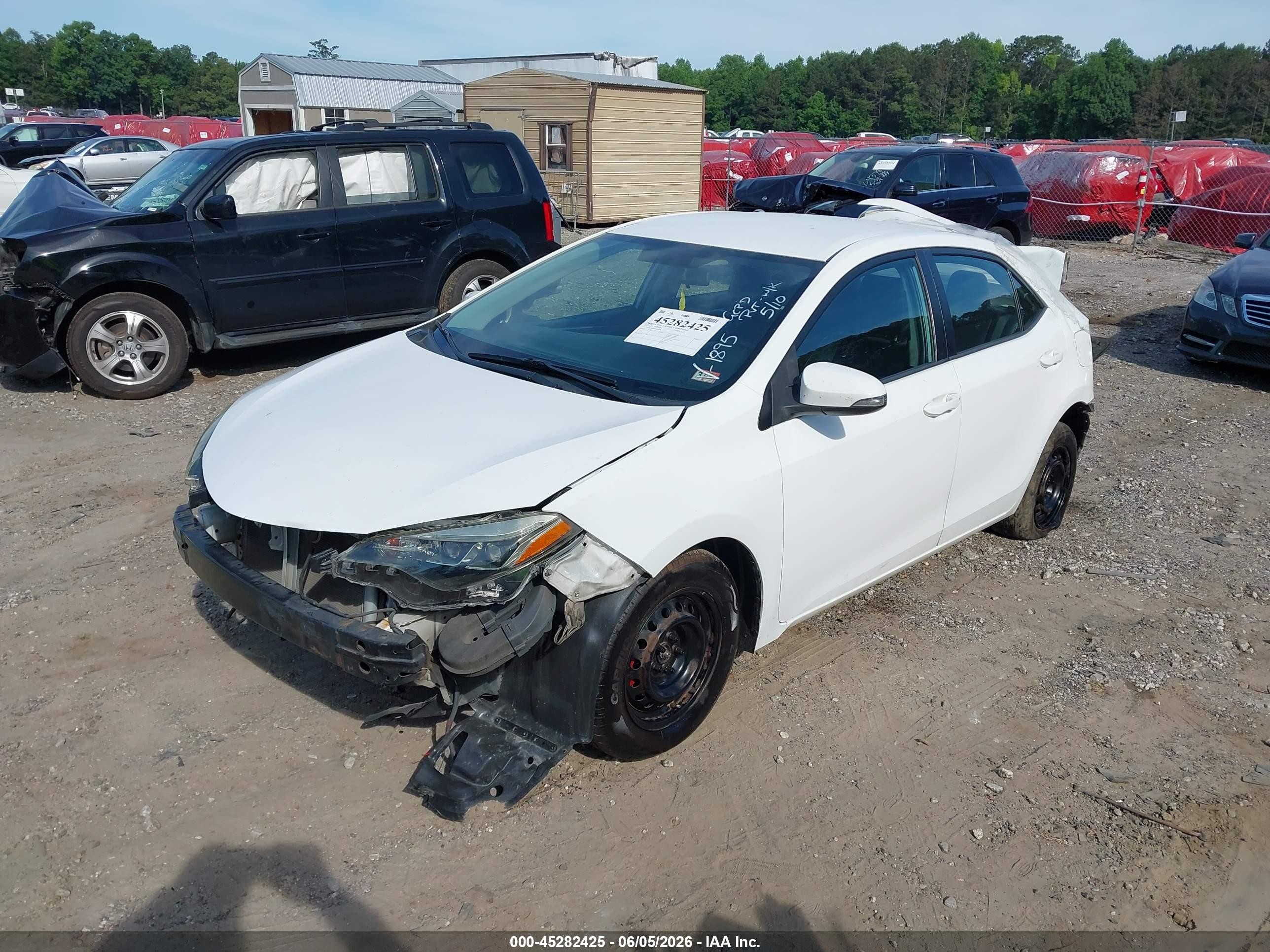 2015 Toyota Corolla S Plus White vin: 2T1BURHE9FC451895