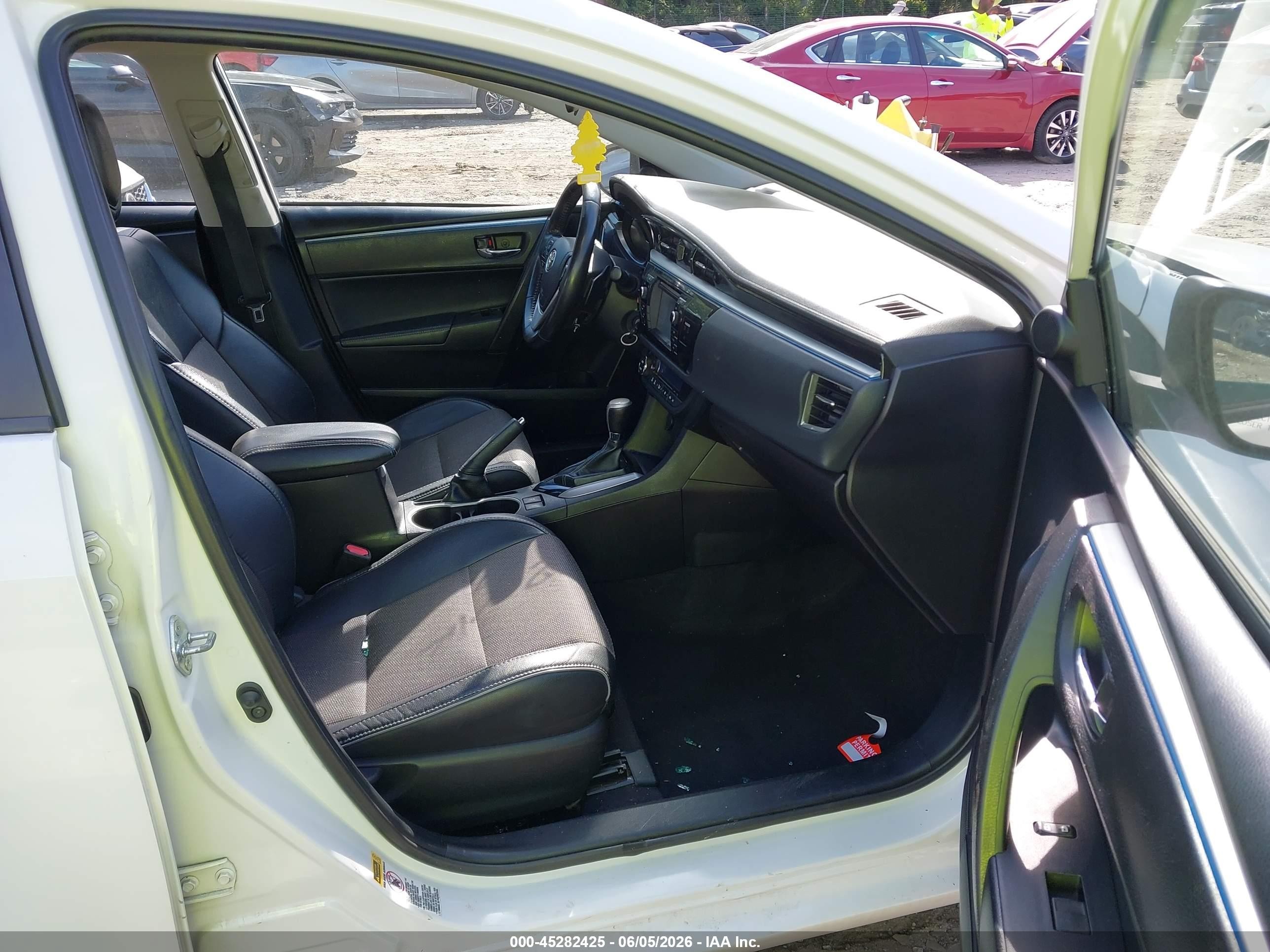 2015 Toyota Corolla S Plus White vin: 2T1BURHE9FC451895