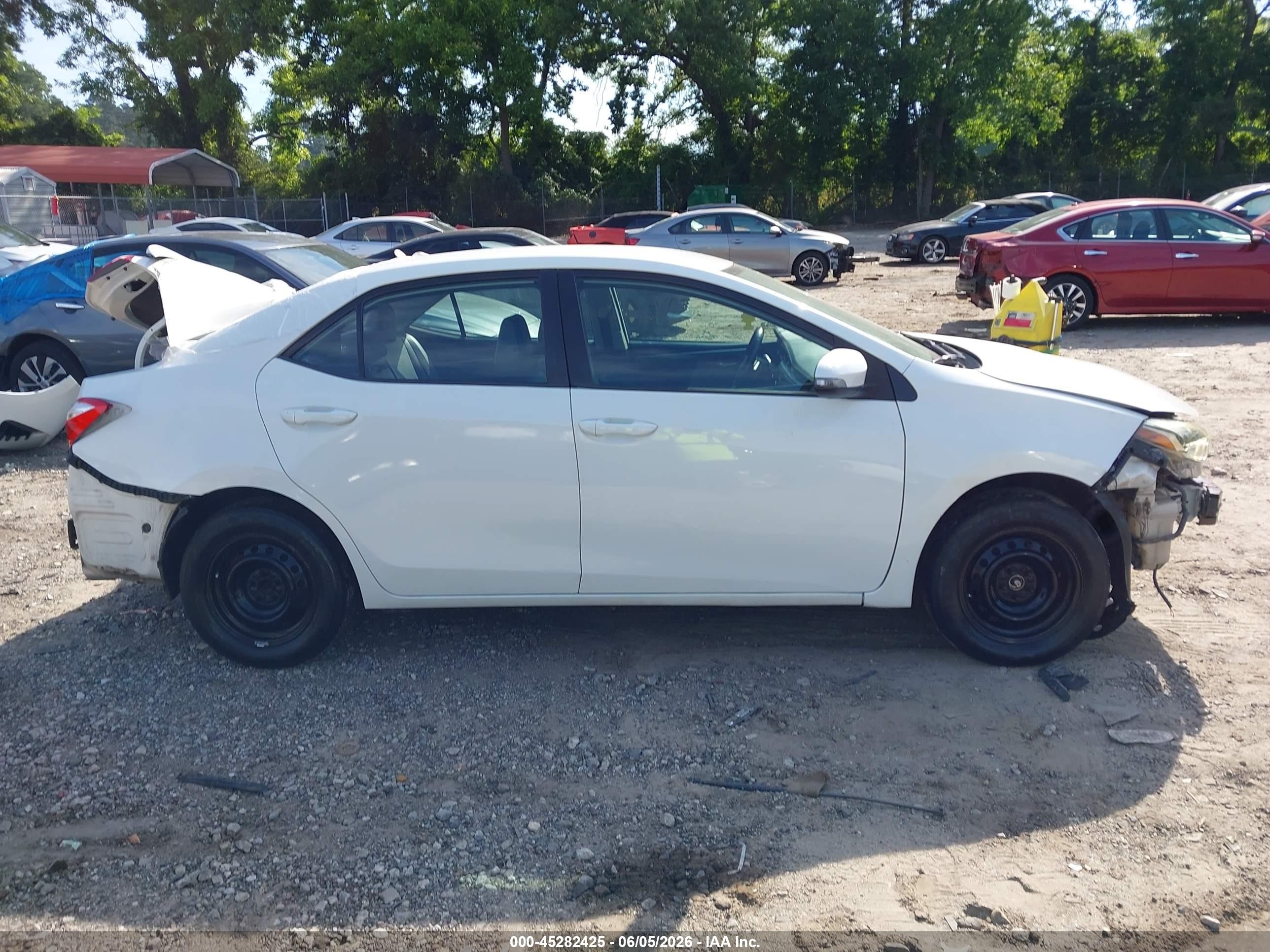 2015 Toyota Corolla S Plus White vin: 2T1BURHE9FC451895