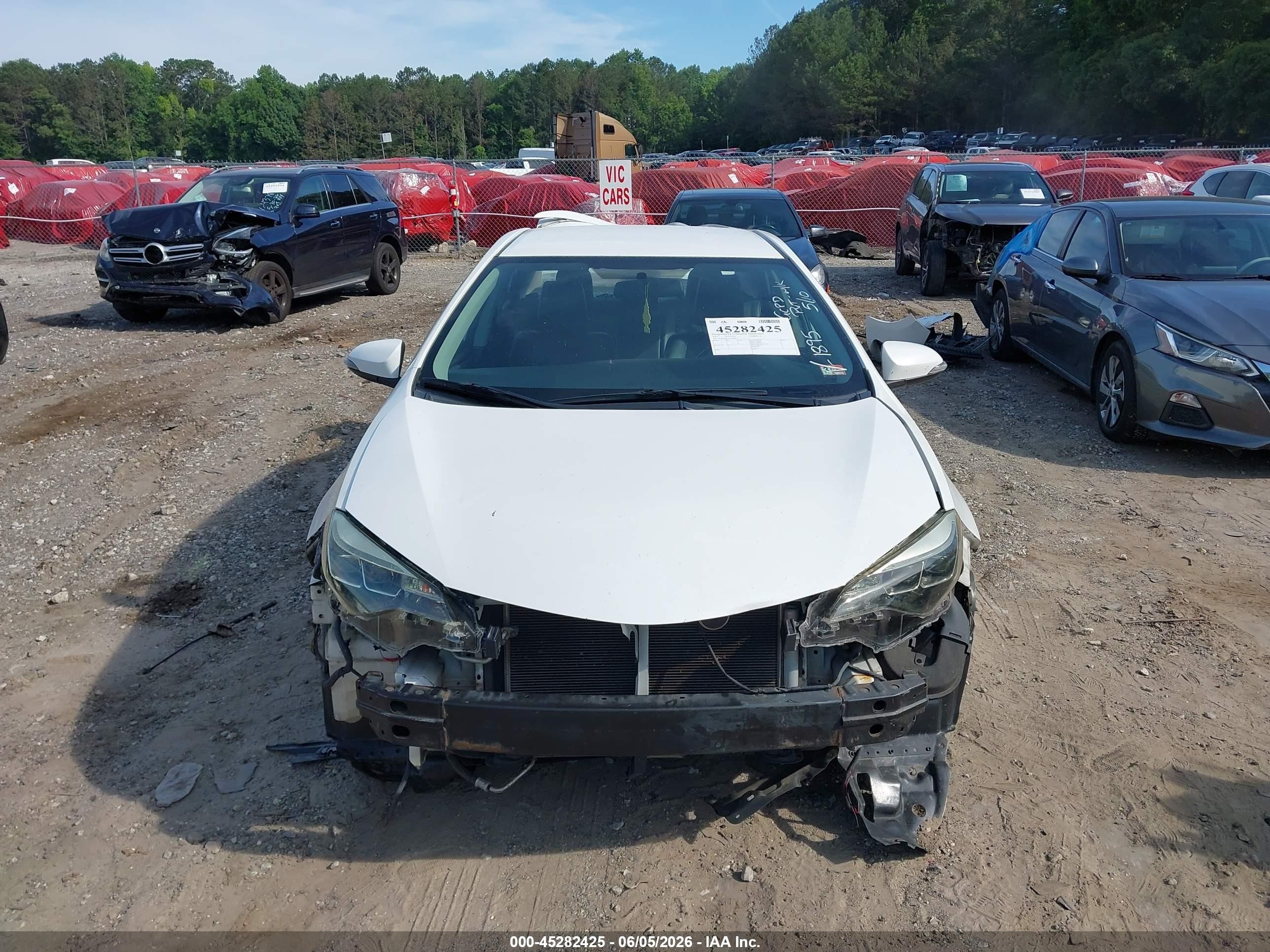 2015 Toyota Corolla S Plus White vin: 2T1BURHE9FC451895