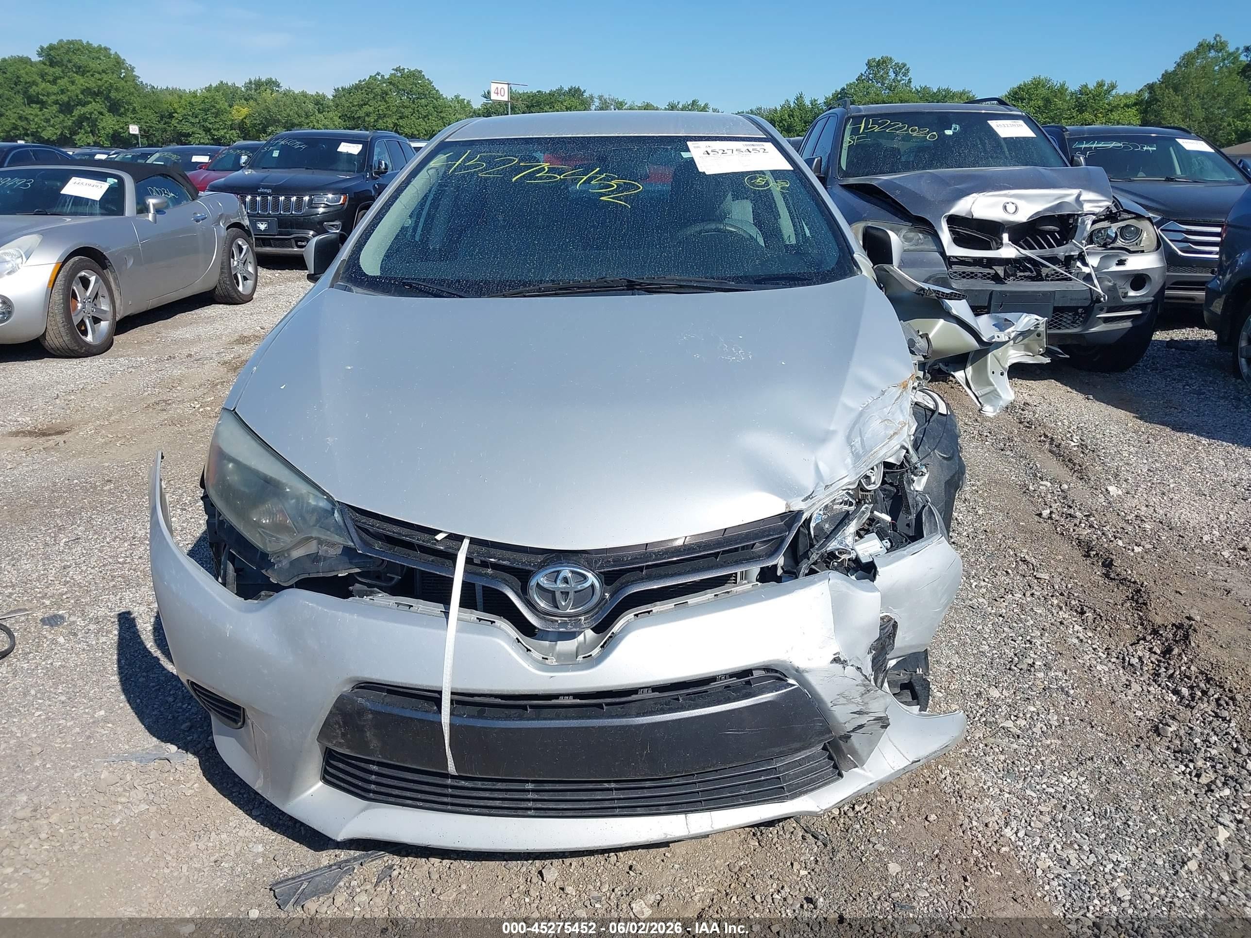 2015 Toyota Corolla Le Silver vin: 2T1BURHE9FC457714