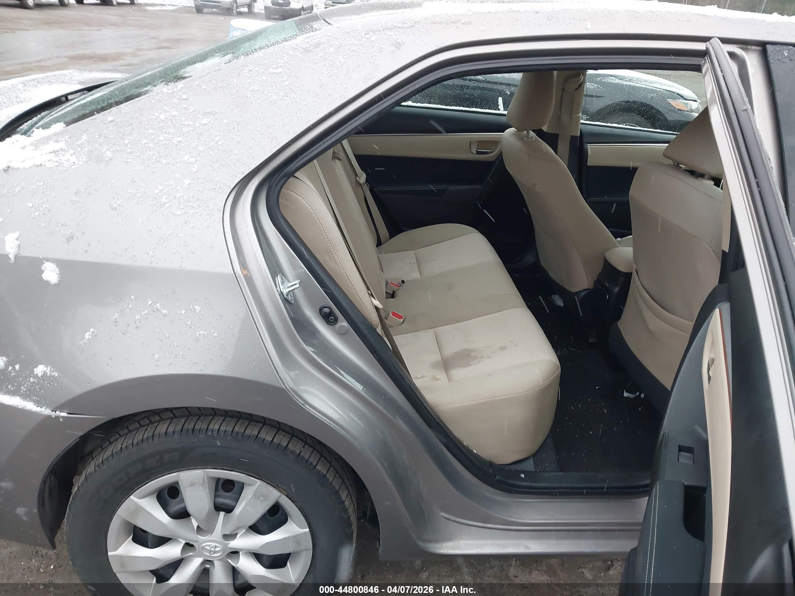 2015 Toyota Corolla Le Gray vin: 2T1BURHE9FC460886