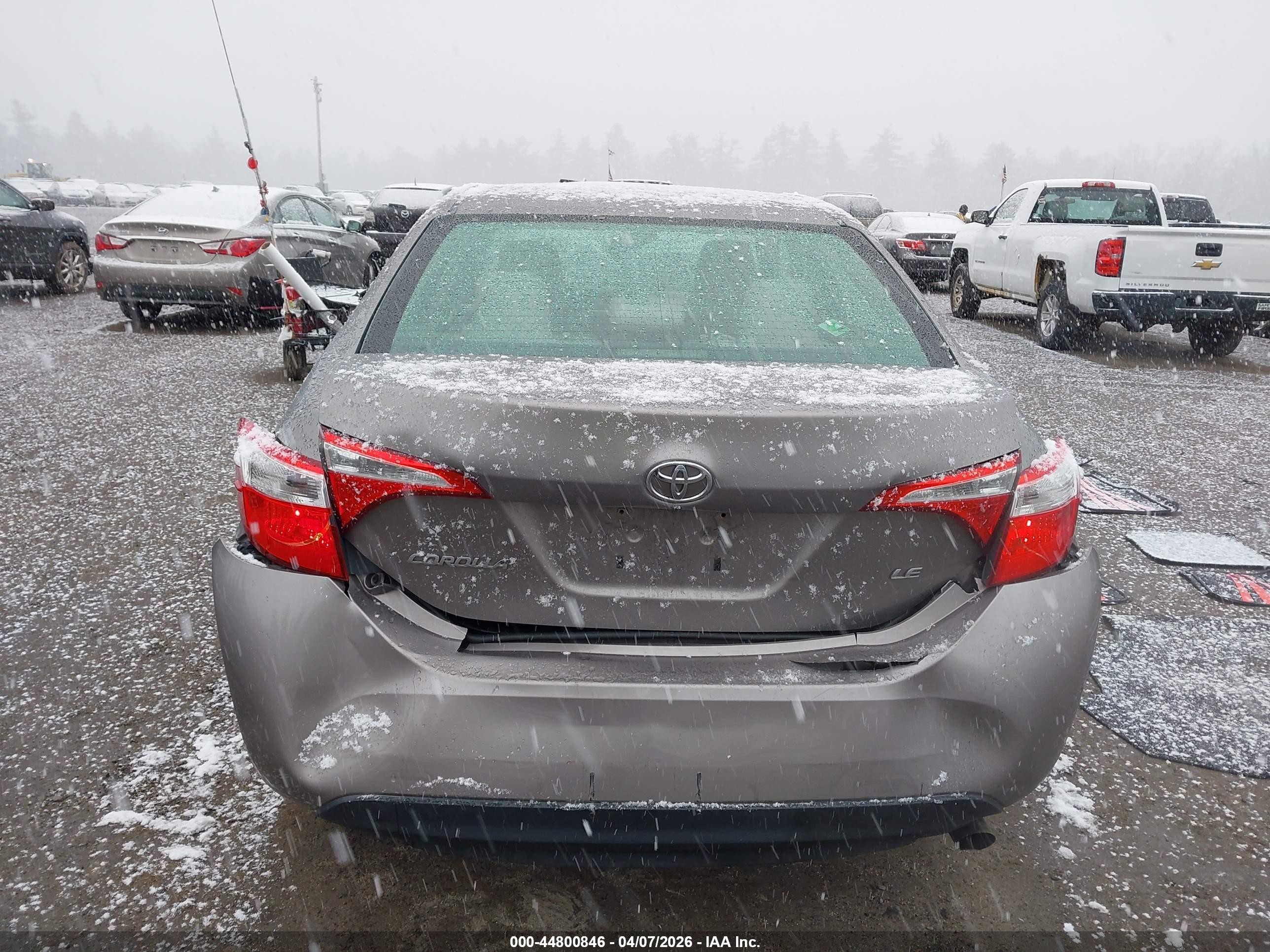 2015 Toyota Corolla Le Gray vin: 2T1BURHE9FC460886
