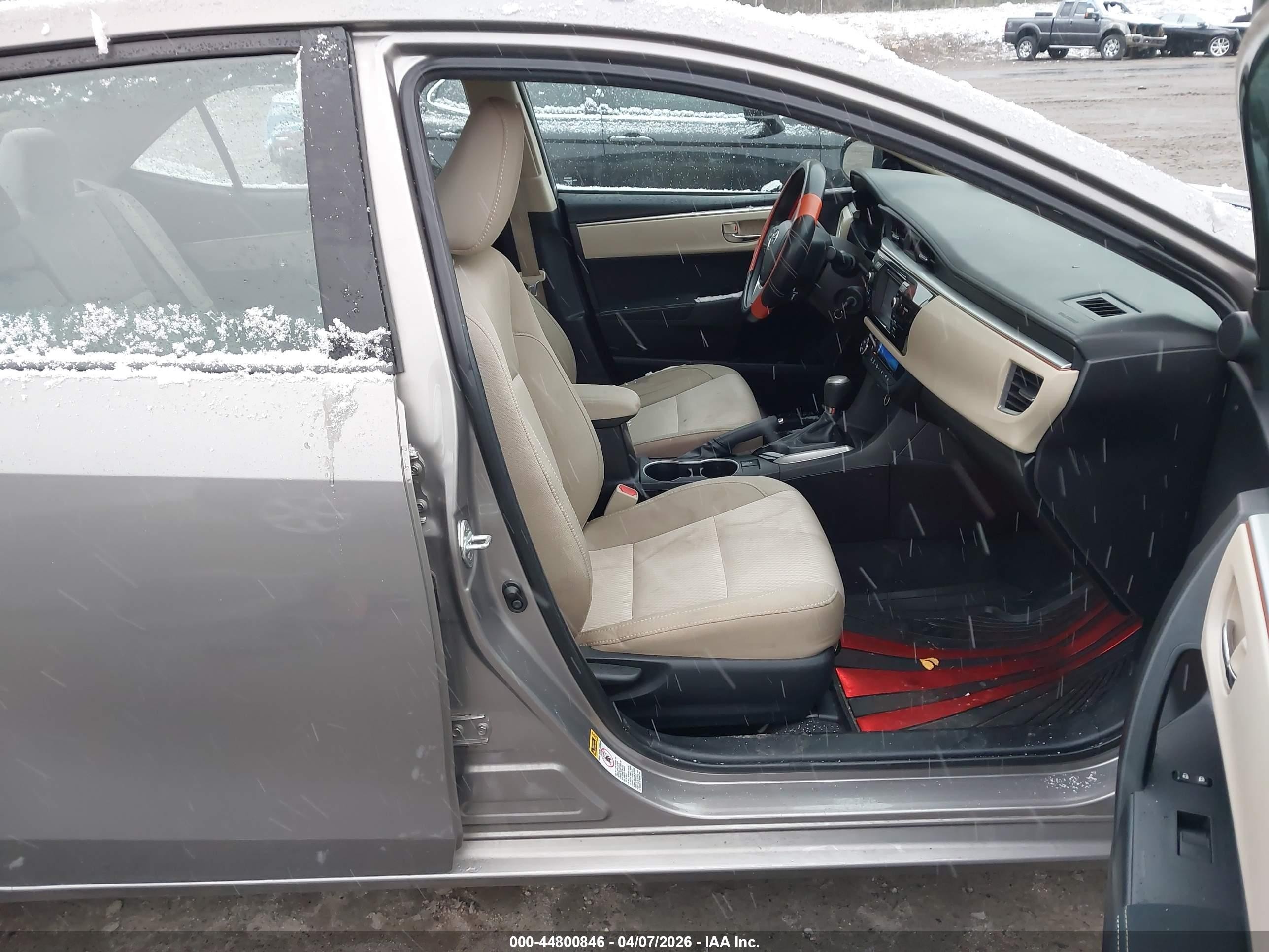 2015 Toyota Corolla Le Gray vin: 2T1BURHE9FC460886