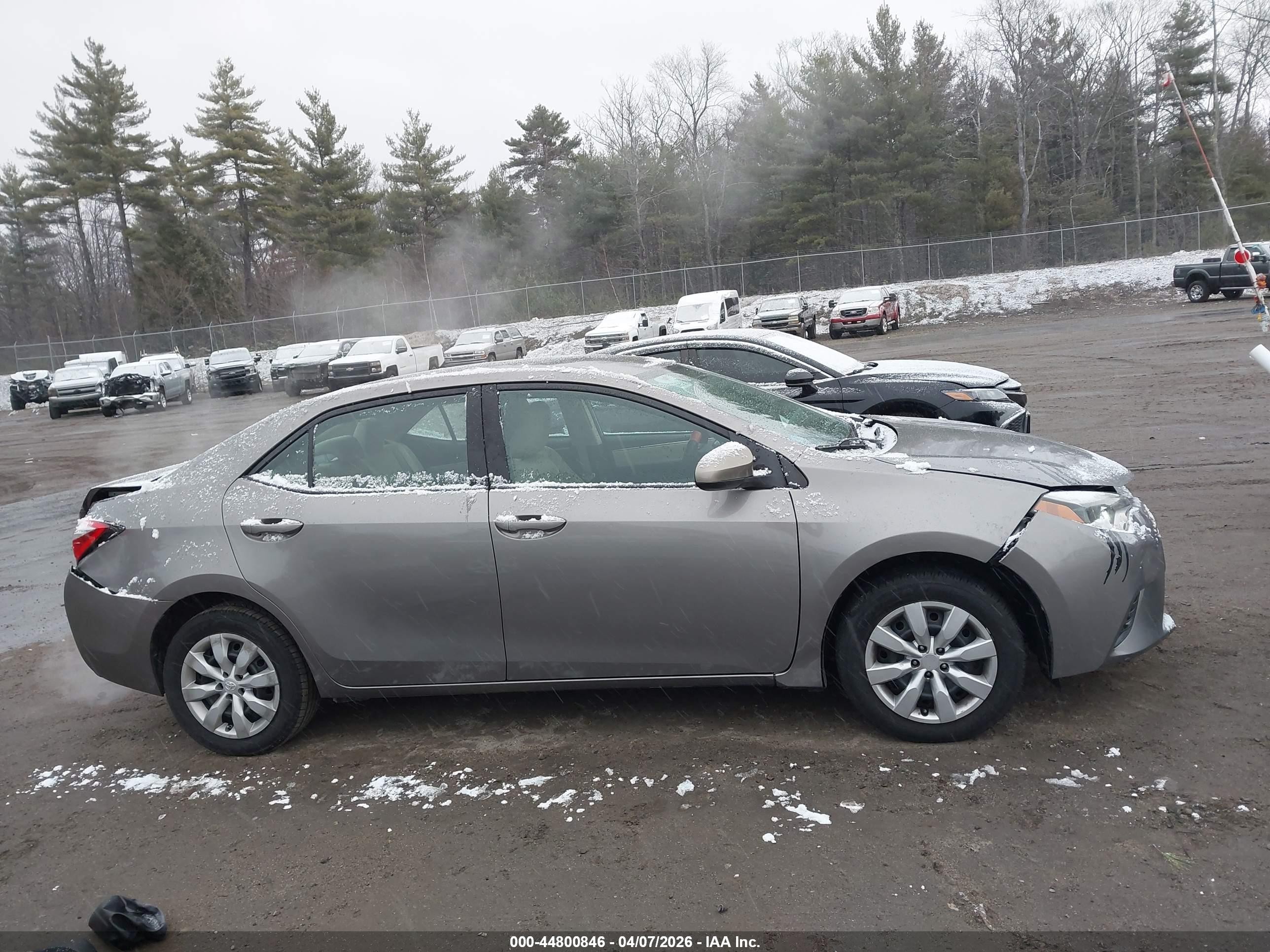 2015 Toyota Corolla Le Gray vin: 2T1BURHE9FC460886