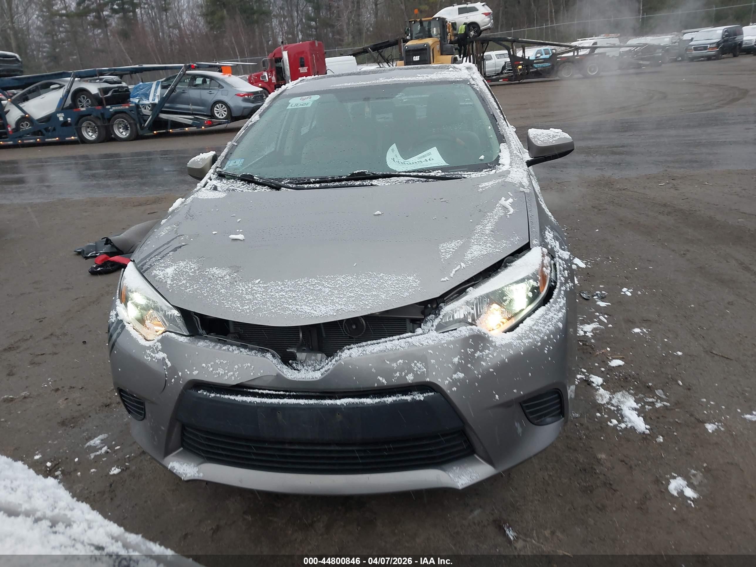 2015 Toyota Corolla Le Gray vin: 2T1BURHE9FC460886