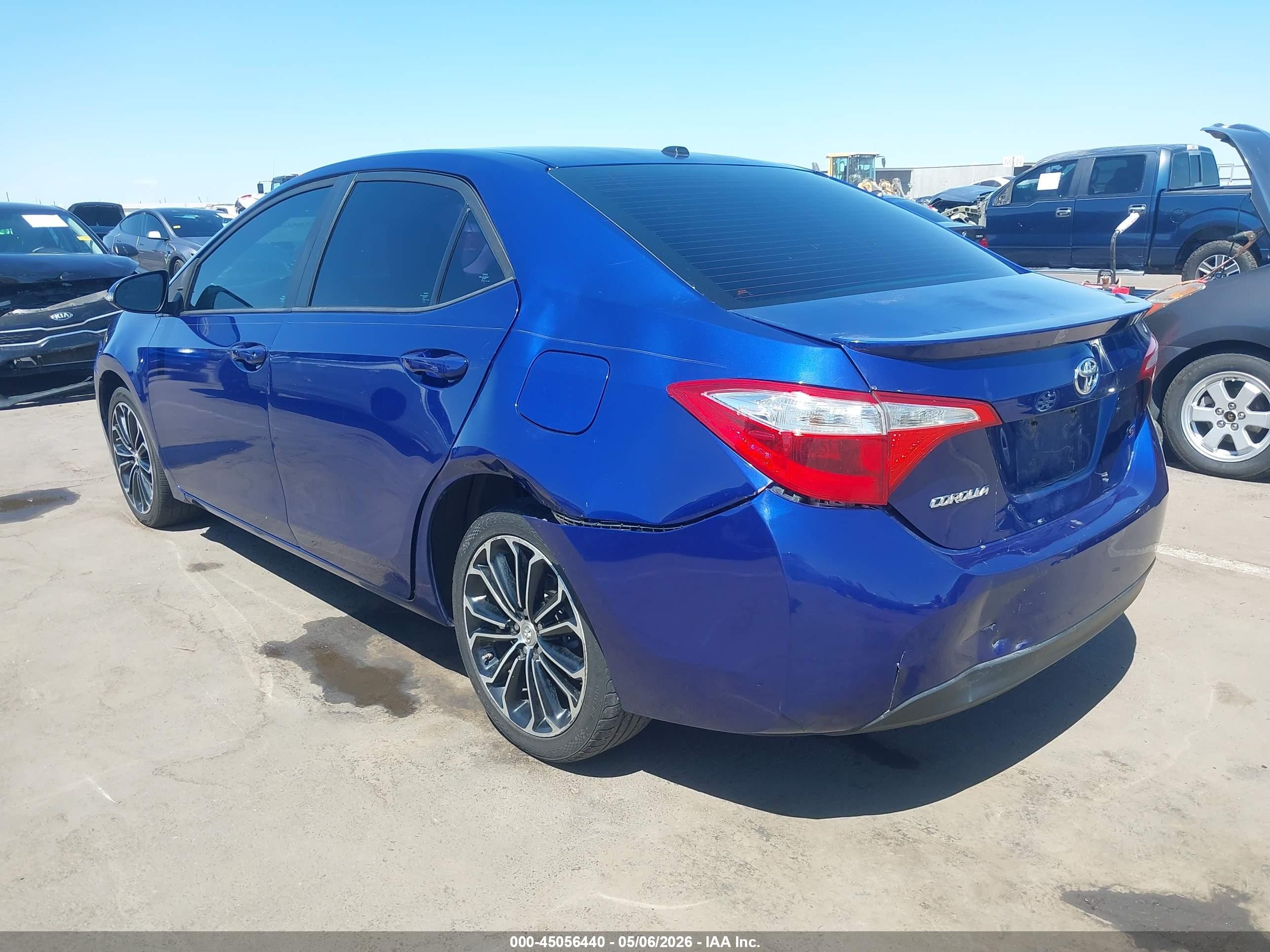 2015 Toyota Corolla S Premium Синий vin: 2T1BURHE9FC466235