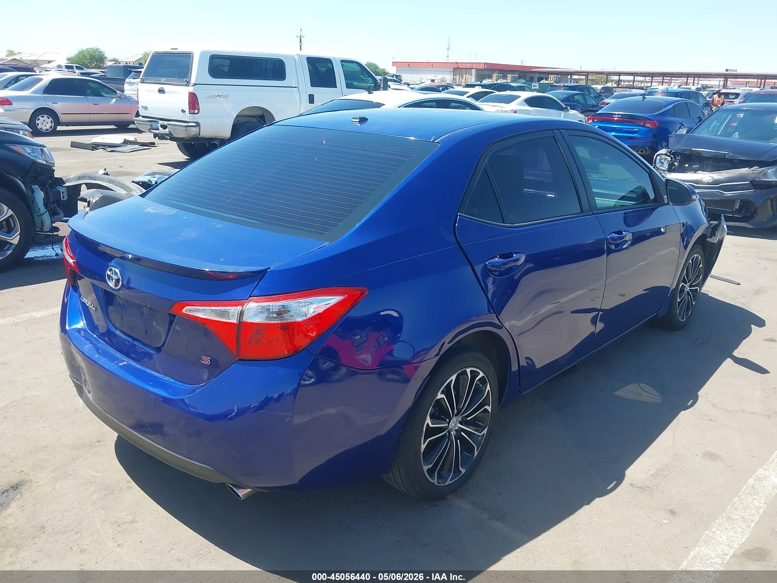 2015 Toyota Corolla S Premium Синий vin: 2T1BURHE9FC466235