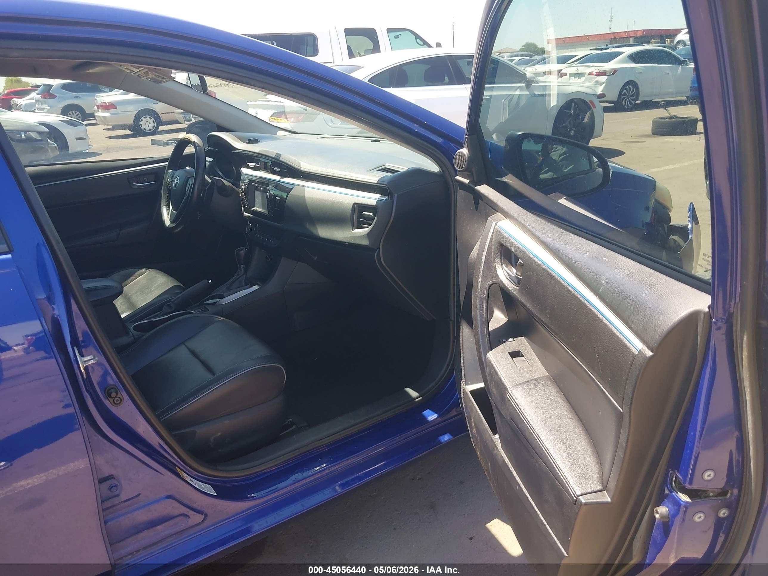 2015 Toyota Corolla S Premium Синий vin: 2T1BURHE9FC466235
