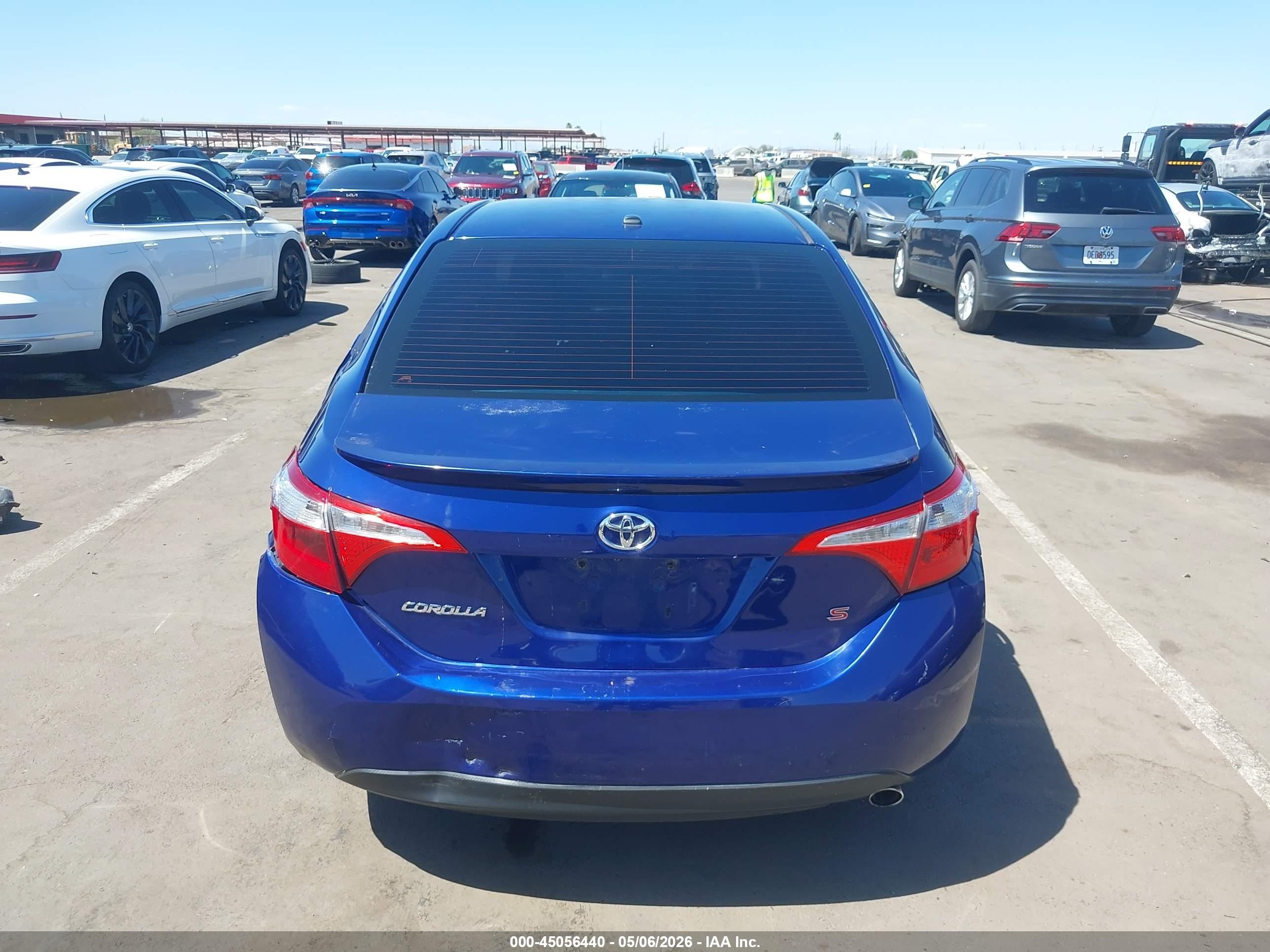 2015 Toyota Corolla S Premium Синий vin: 2T1BURHE9FC466235
