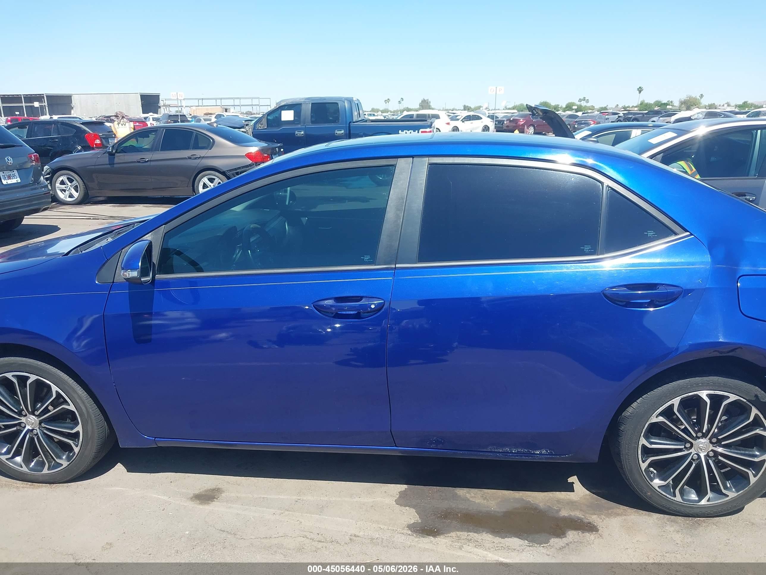 2015 Toyota Corolla S Premium Синий vin: 2T1BURHE9FC466235