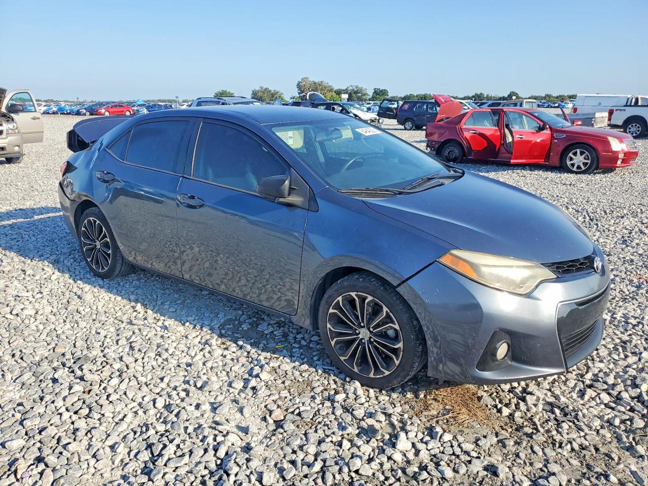 2015 Toyota Corolla S Plus Gray vin: 2T1BURHE9FC472441