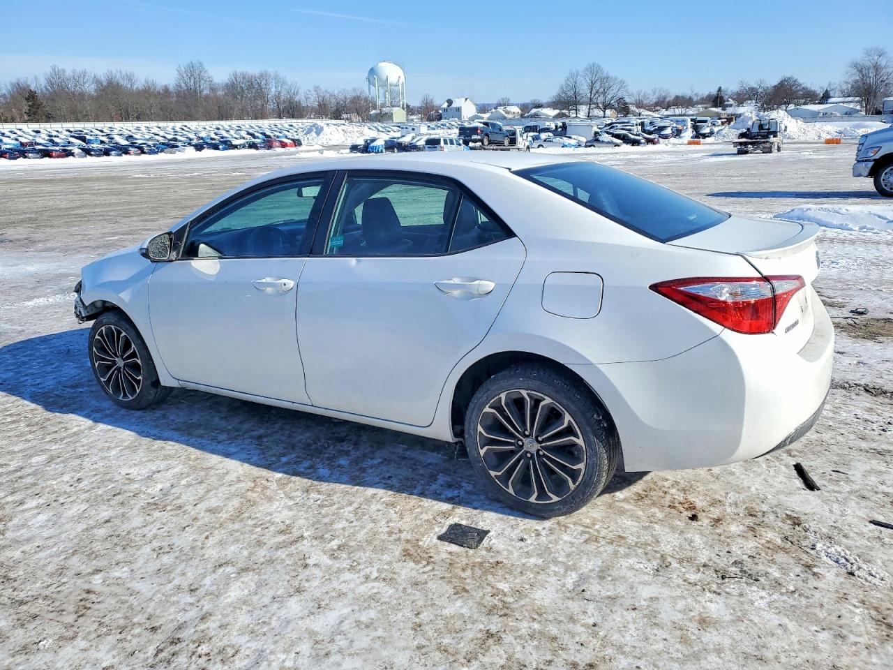 2015 Toyota Corolla L White vin: 2T1BURHE9FC473959