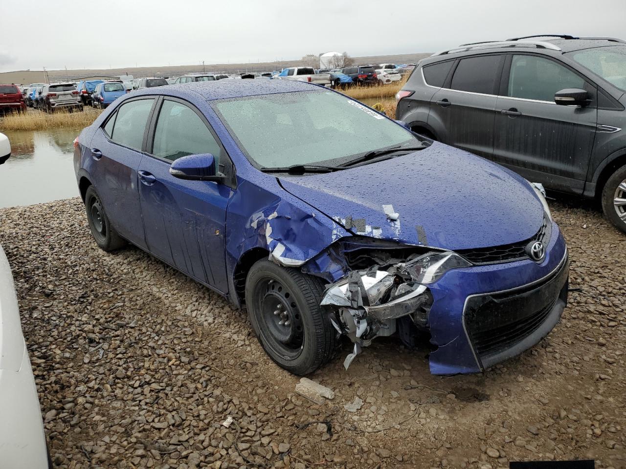 2016 Toyota Corolla L Blue vin: 2T1BURHE9GC576686