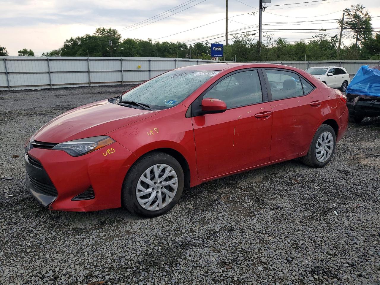 2017 Toyota Corolla Le Красный vin: 2T1BURHE9HC794645