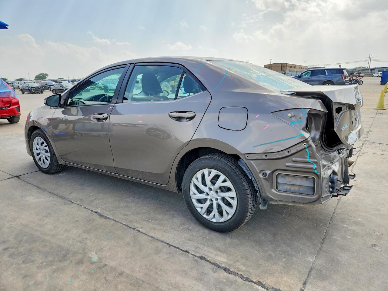 2017 Toyota Corolla Le Серый vin: 2T1BURHE9HC829958
