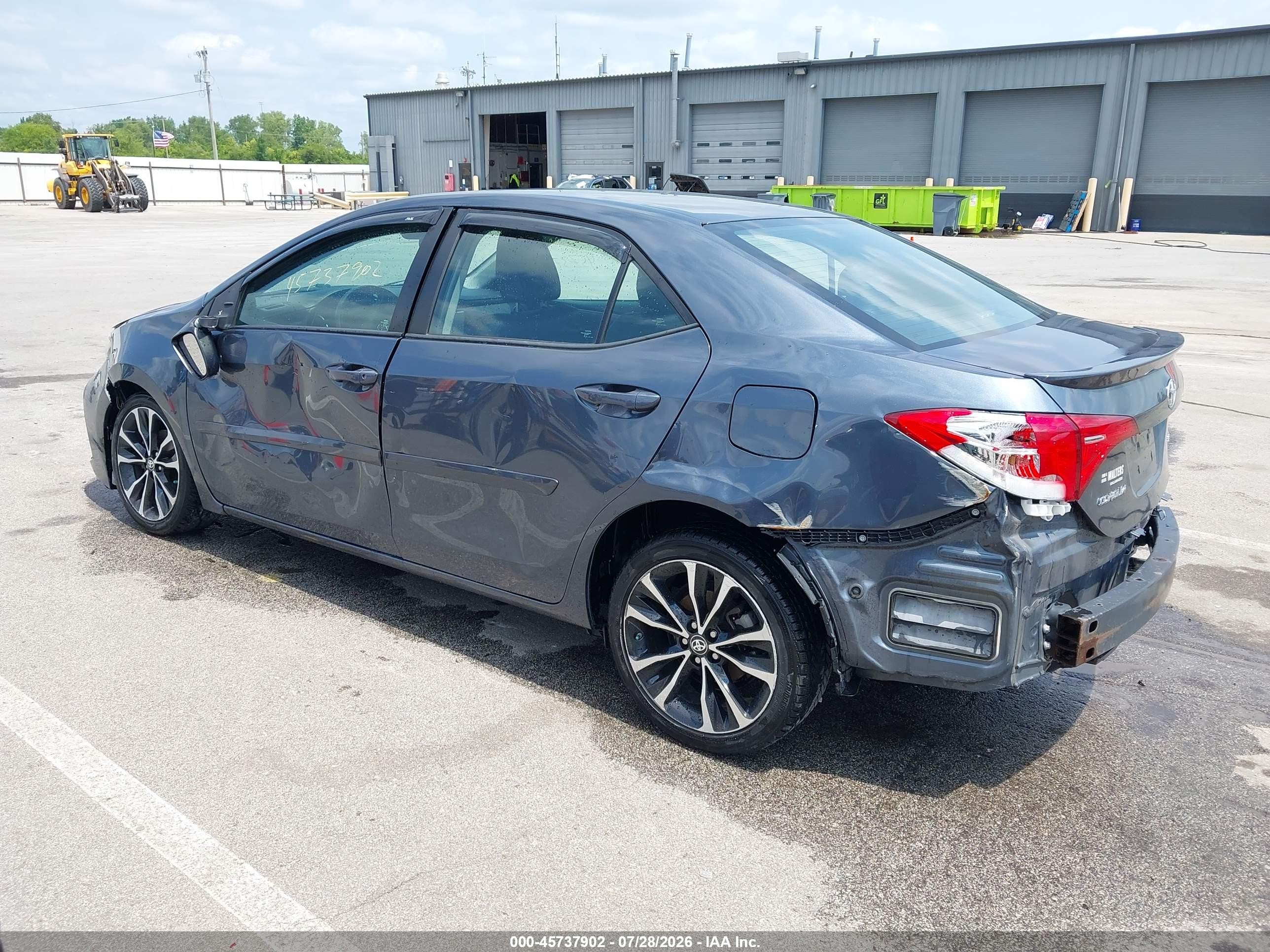 2017 Toyota Corolla Se Light Blue vin: 2T1BURHE9HC892171