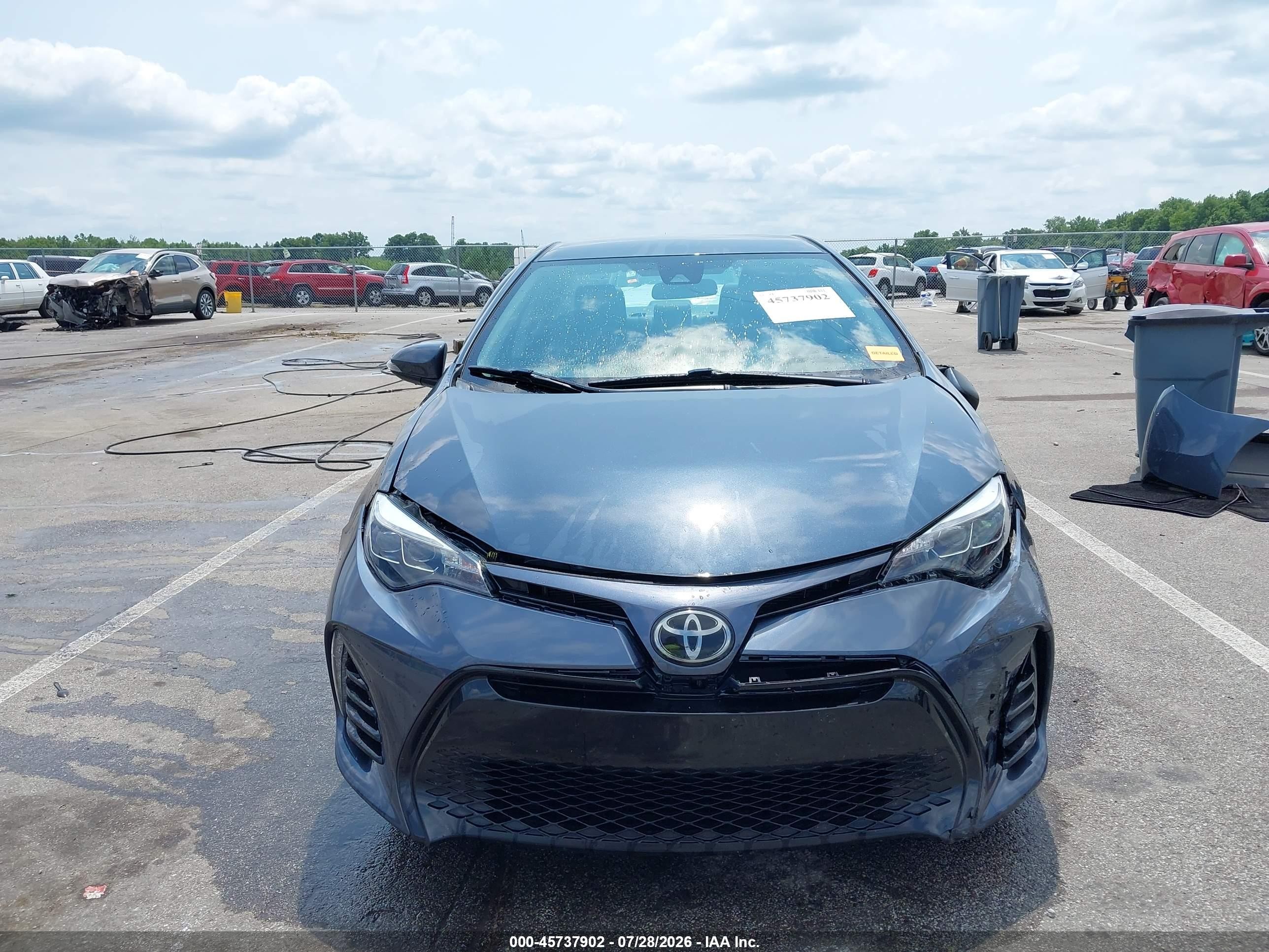 2017 Toyota Corolla Se Light Blue vin: 2T1BURHE9HC892171