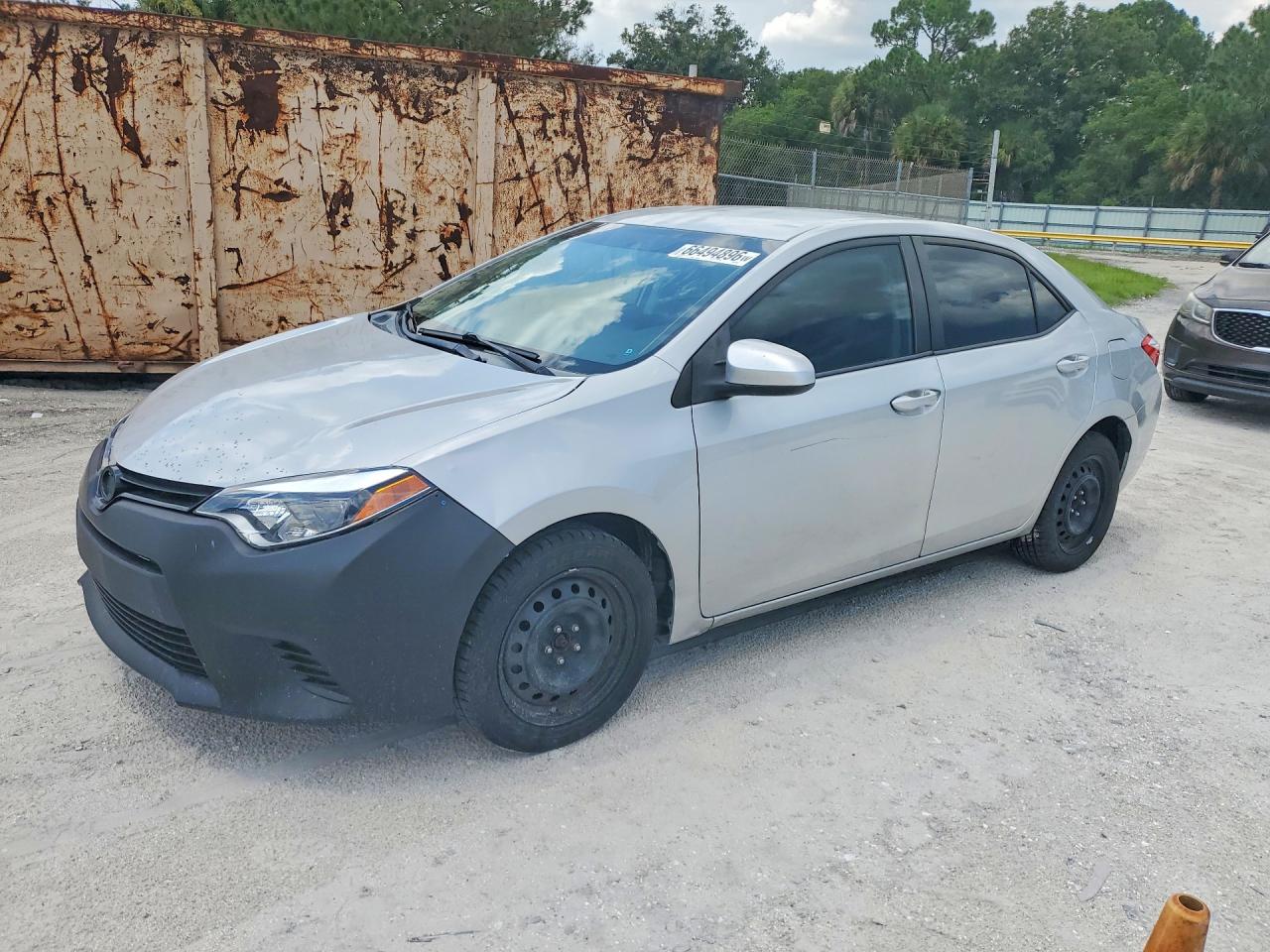 2014 Toyota Corolla Le Gray vin: 2T1BURHEXEC002949