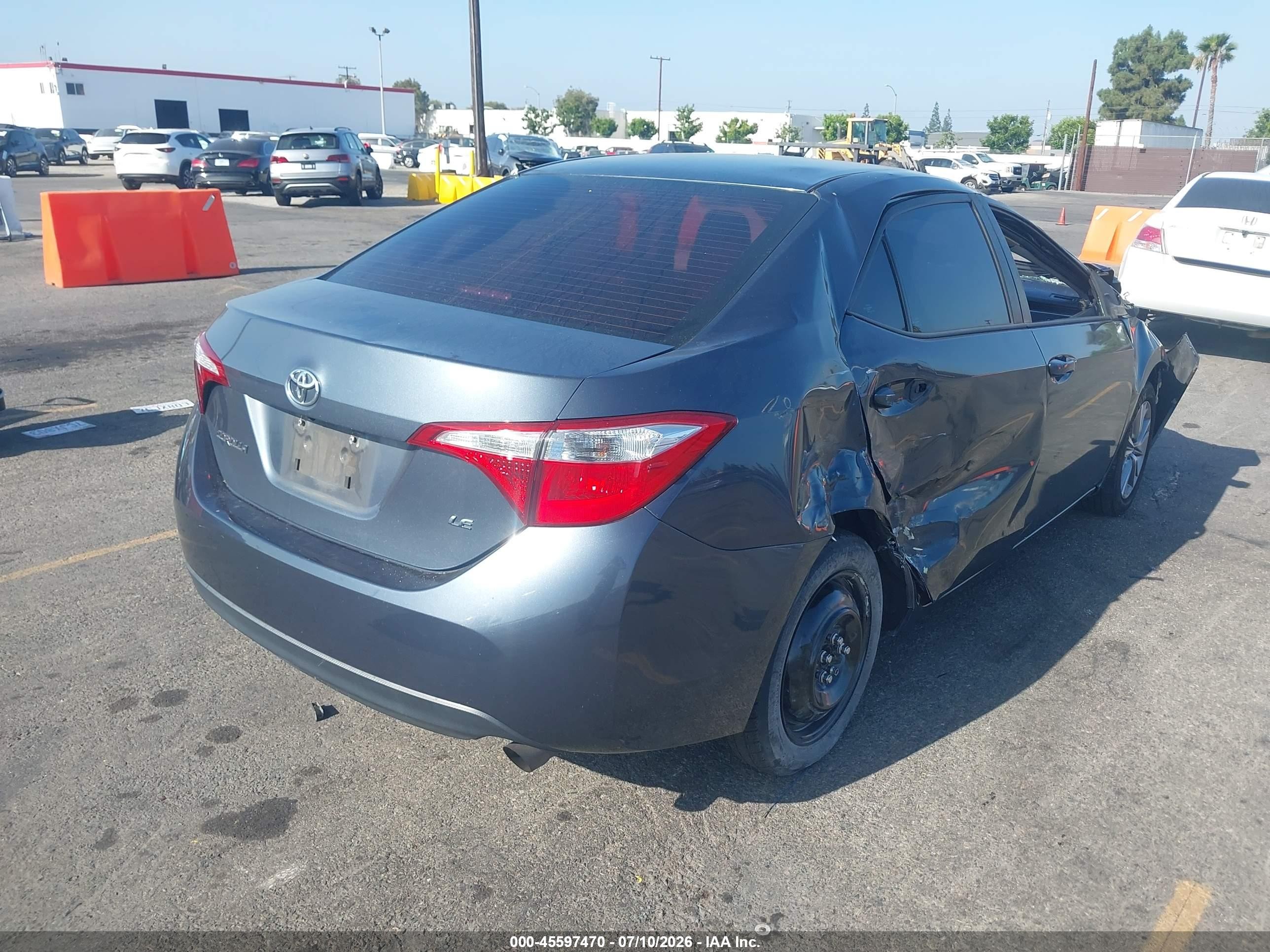 2014 Toyota Corolla Le Premium Blue vin: 2T1BURHEXEC012087