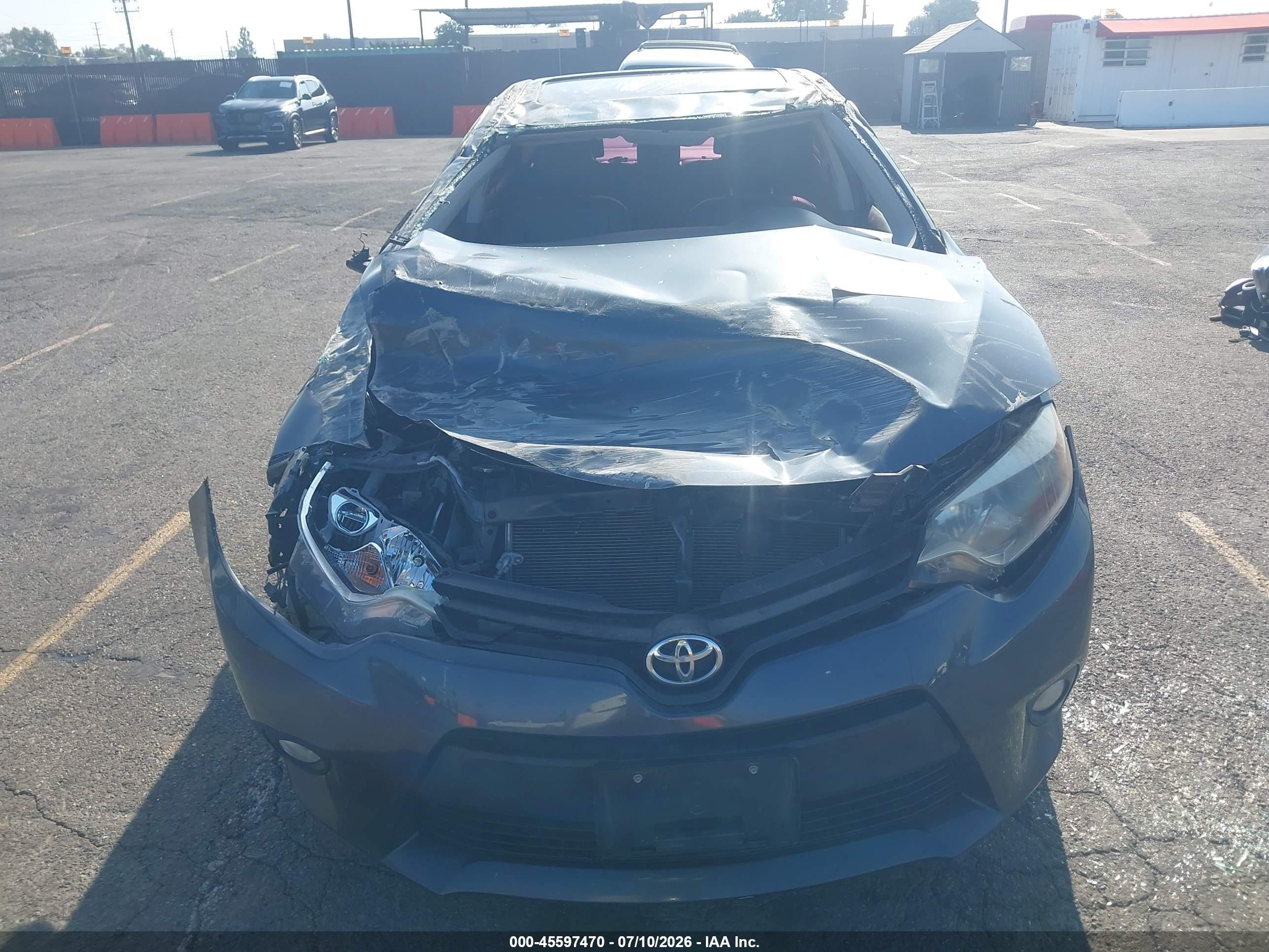 2014 Toyota Corolla Le Premium Blue vin: 2T1BURHEXEC012087