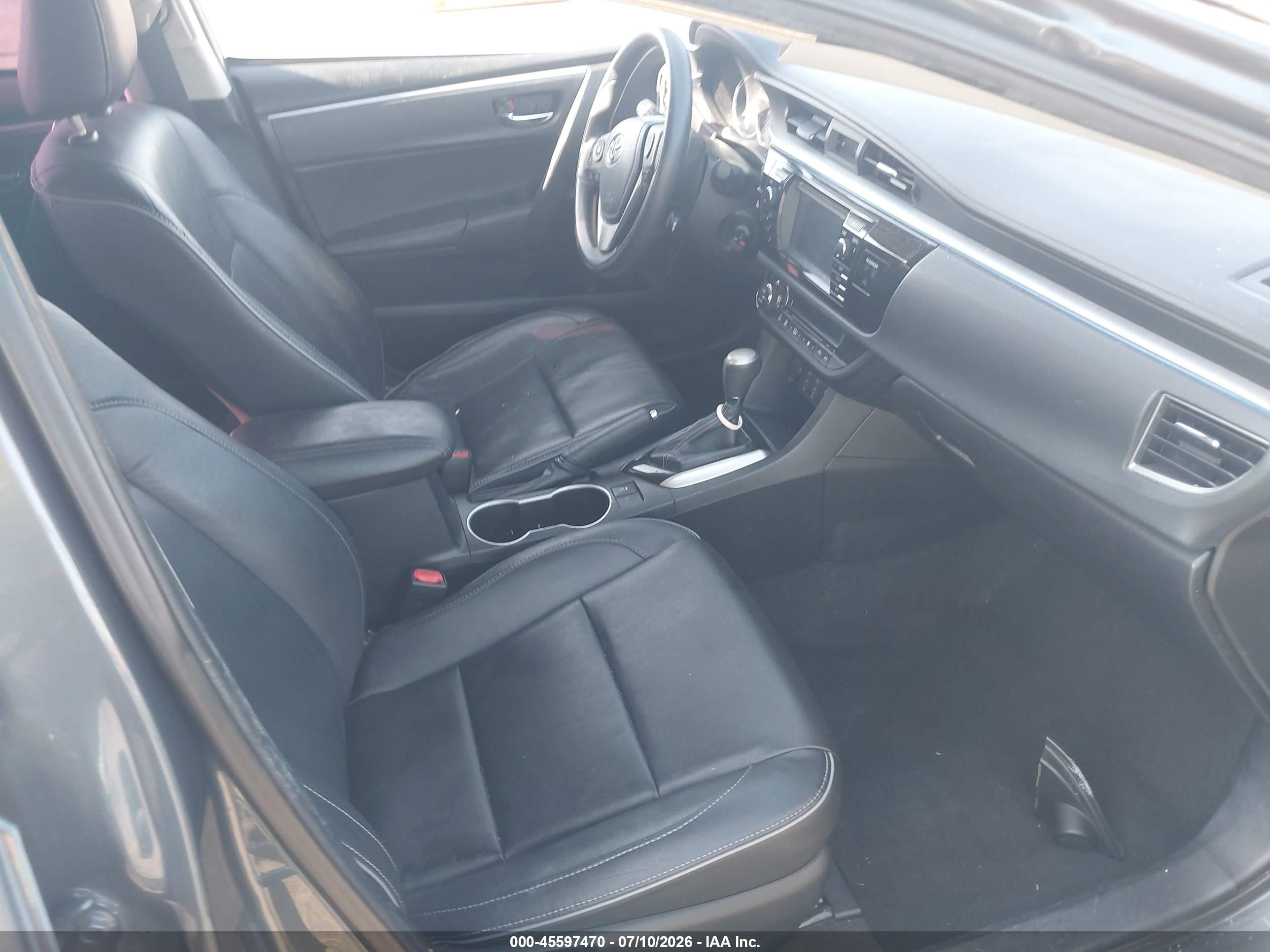2014 Toyota Corolla Le Premium Blue vin: 2T1BURHEXEC012087