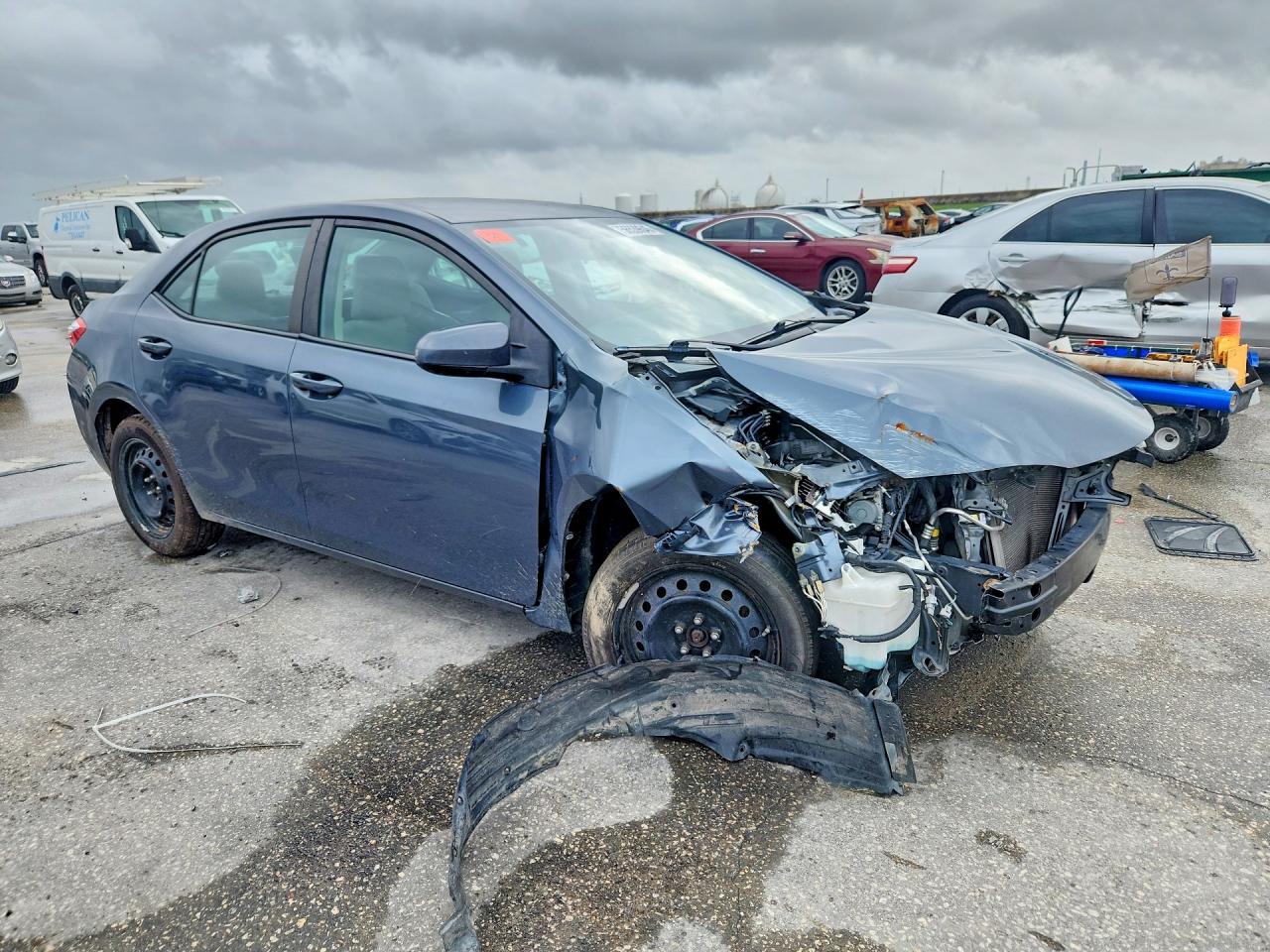 2014 Toyota Corolla Le Синий vin: 2T1BURHEXEC012820