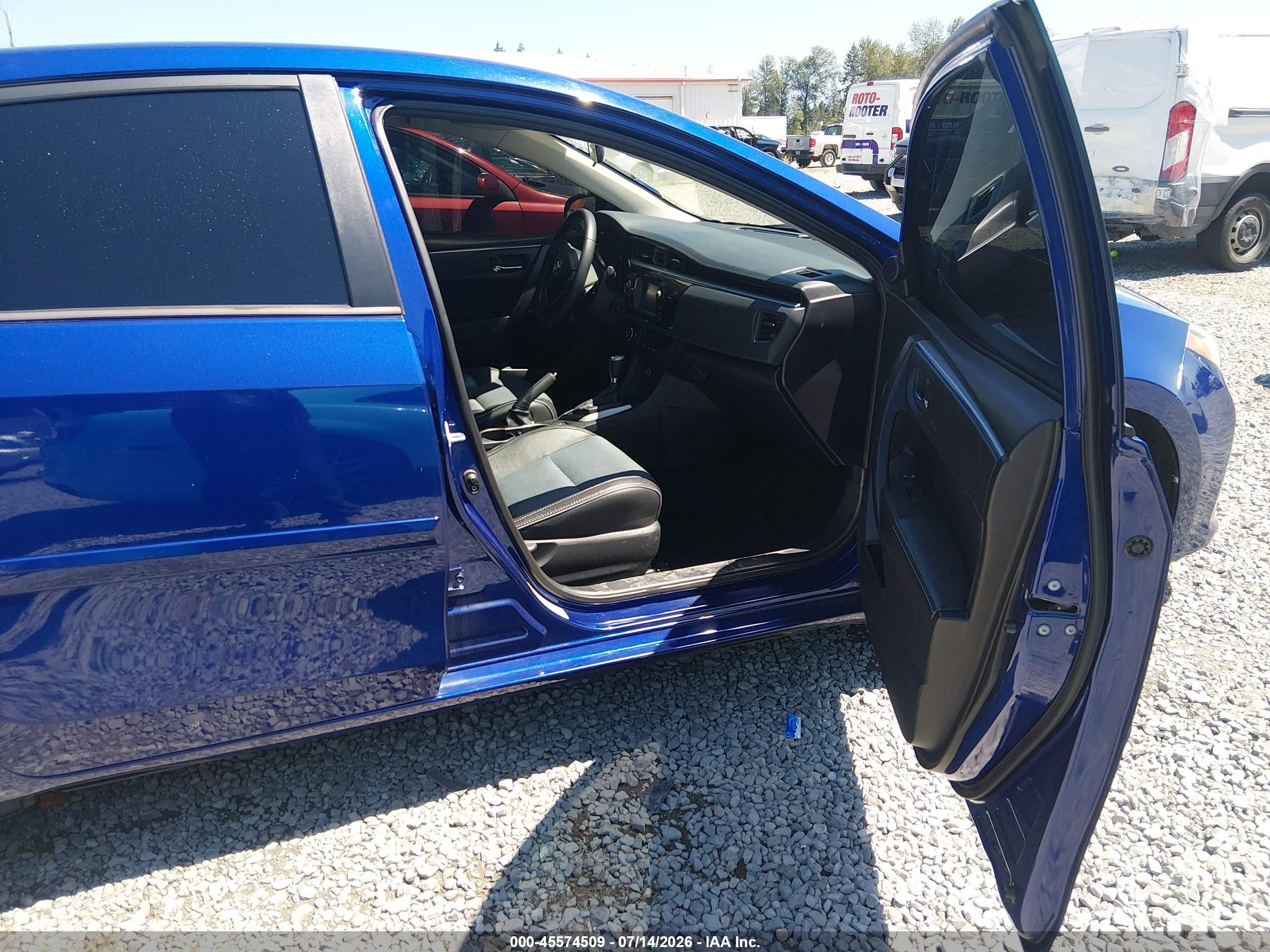 2014 Toyota Corolla S Plus Синий vin: 2T1BURHEXEC018987