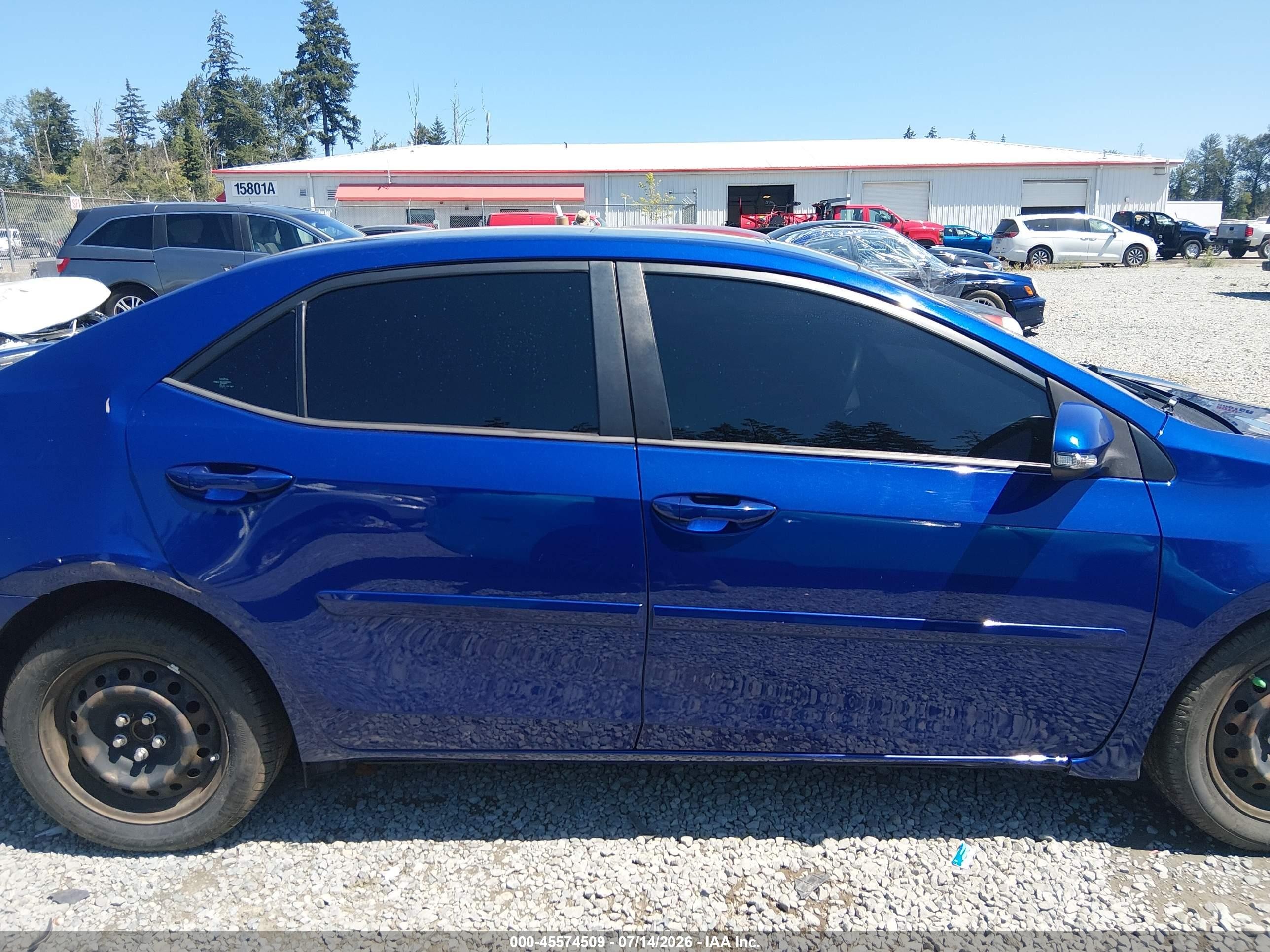 2014 Toyota Corolla S Plus Синий vin: 2T1BURHEXEC018987