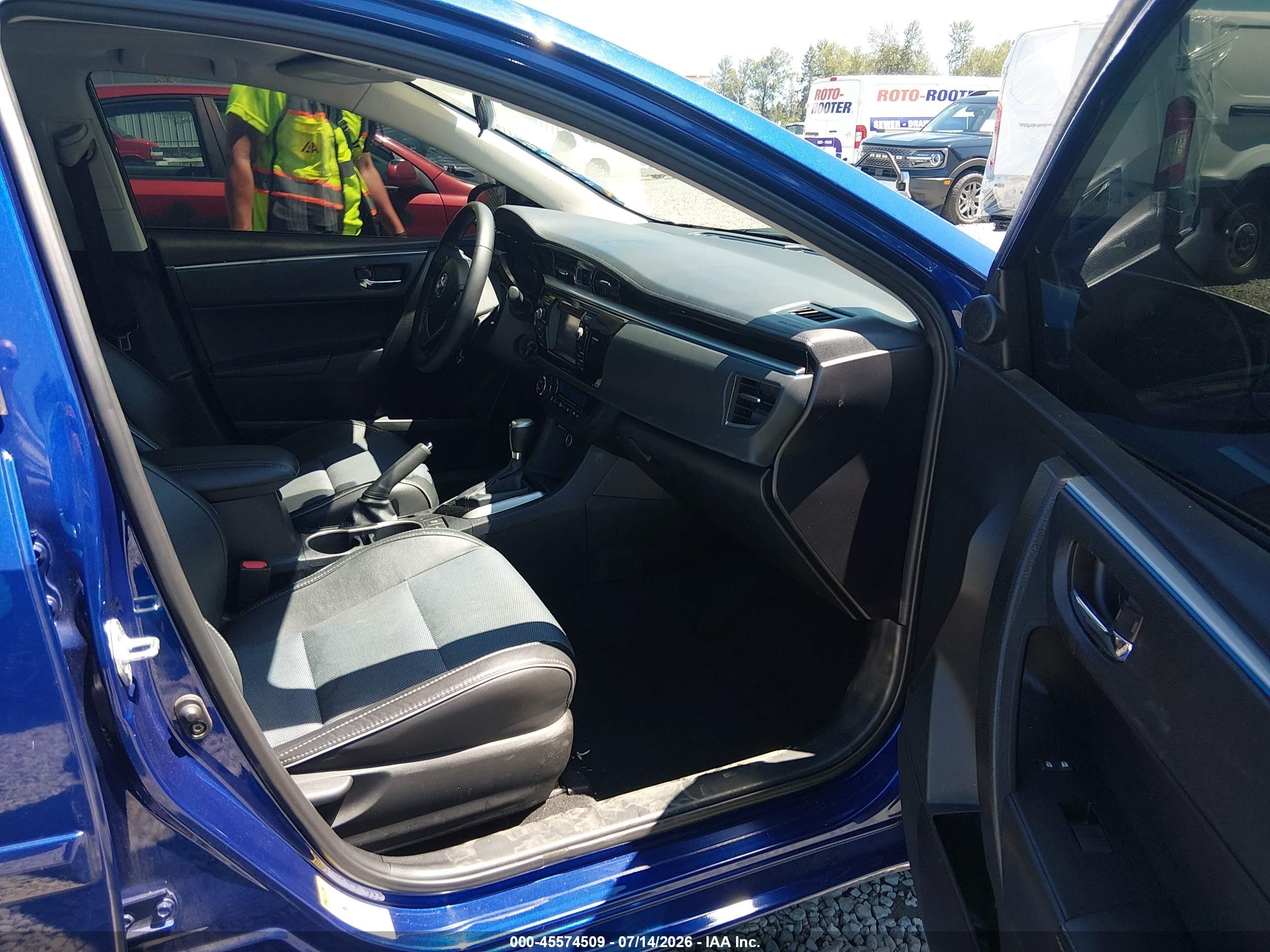 2014 Toyota Corolla S Plus Синий vin: 2T1BURHEXEC018987