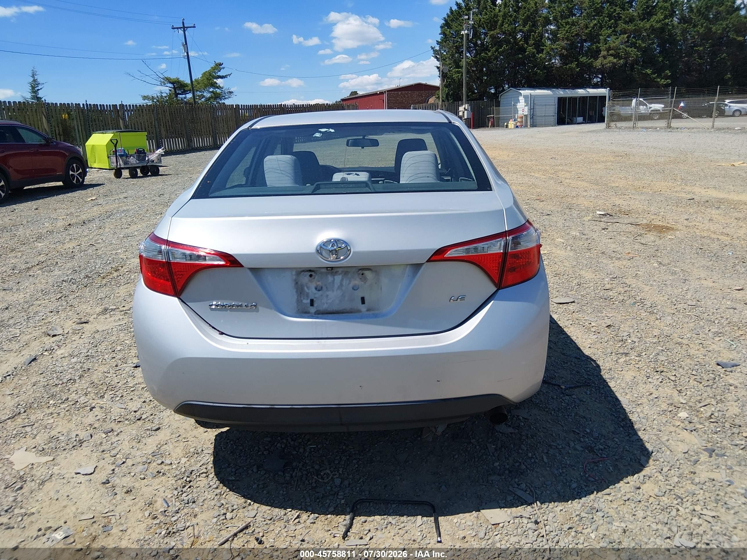 2014 Toyota Corolla Le Plus Silver vin: 2T1BURHEXEC025762