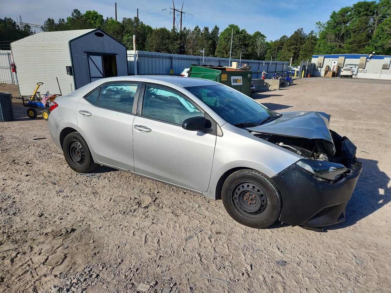2014 Toyota Corolla L Silver vin: 2T1BURHEXEC026751