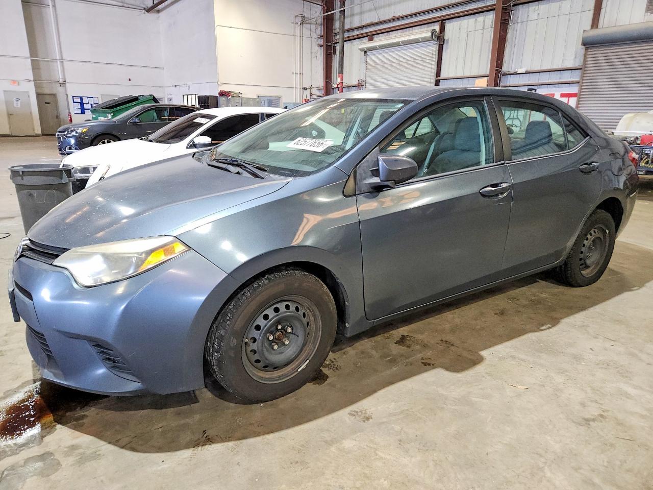 2014 Toyota Corolla L Blue vin: 2T1BURHEXEC029844