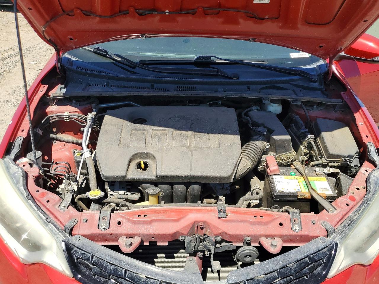 2014 Toyota Corolla S Plus Red vin: 2T1BURHEXEC029858