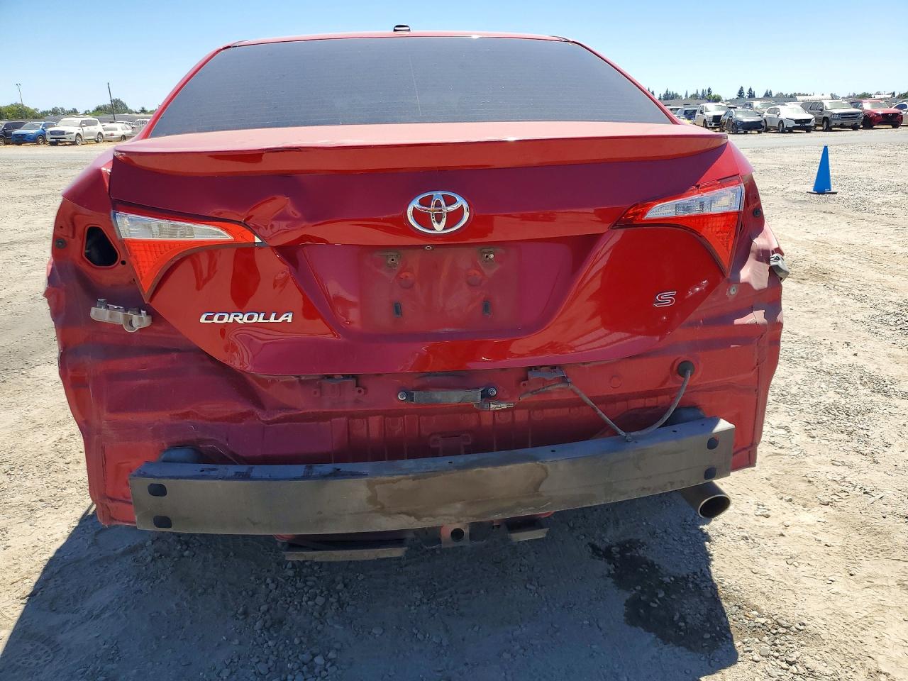 2014 Toyota Corolla S Plus Red vin: 2T1BURHEXEC029858